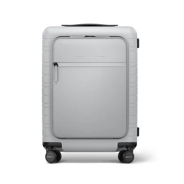 horizn-studios-m5-essential-cabin-trolley-mit-fronttasche-55-cm-light-quartz-gre image 1