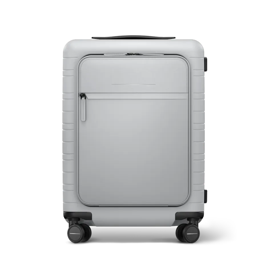 horizn-studios-m5-essential-cabin-trolley-mit-fronttasche-55-cm-light-quartz-gre image 1