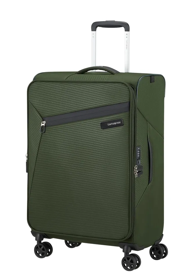 samsonite-litebeam-spinner-m-erweiterbar-66-cm-weichschalen-koffer-67-73-l-gr-n- image 1