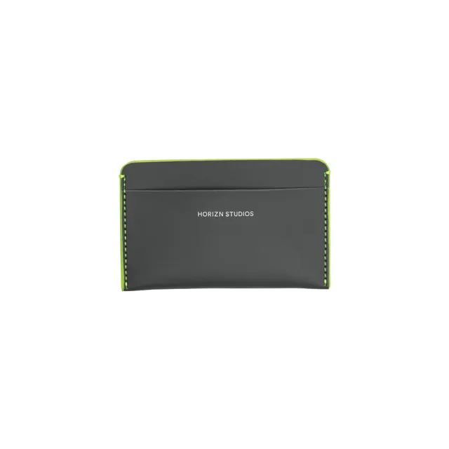 horizn-studios-cardholder-graphite-neon-green-veganer-kartenhalter-aus-hi-core-m image 1