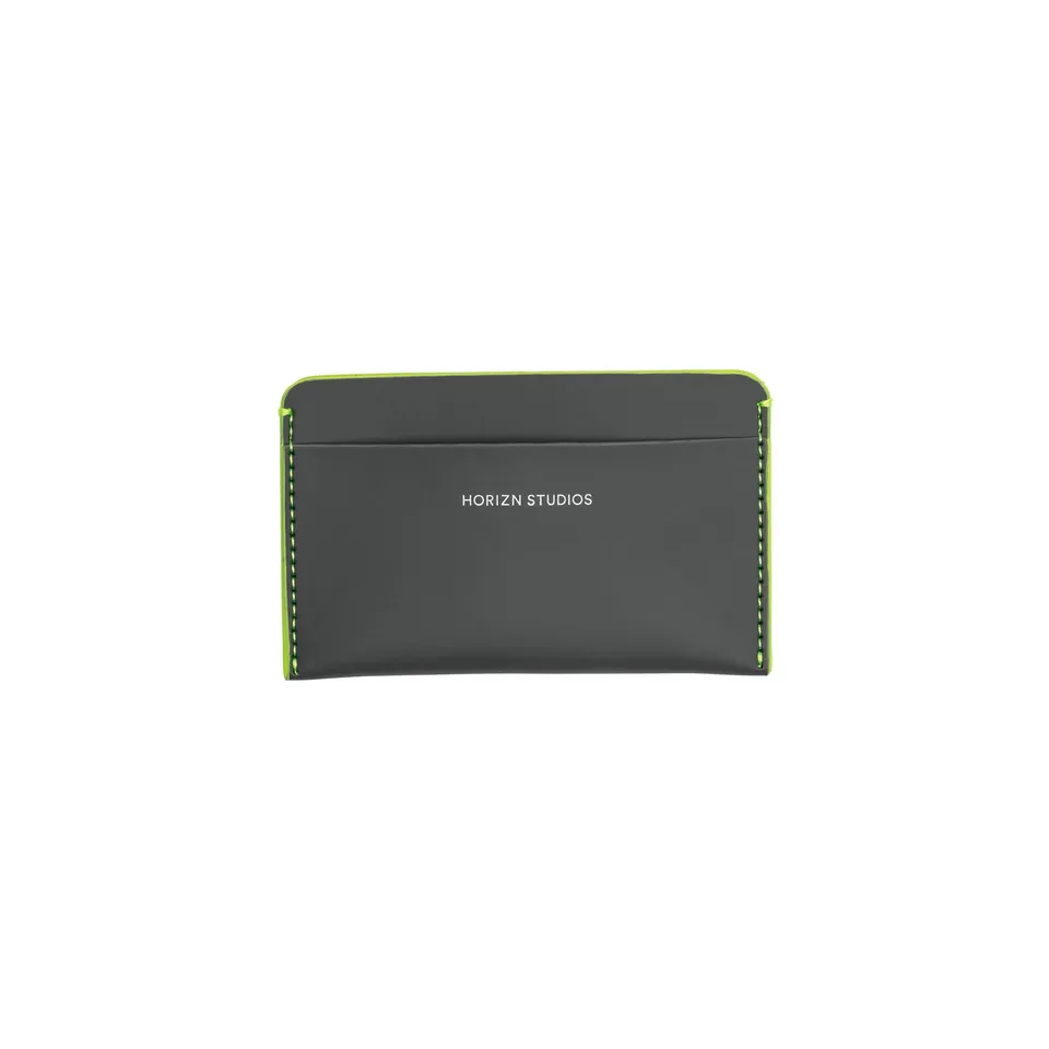 horizn-studios-cardholder-graphite-neon-green-veganer-kartenhalter-aus-hi-core-m image 1