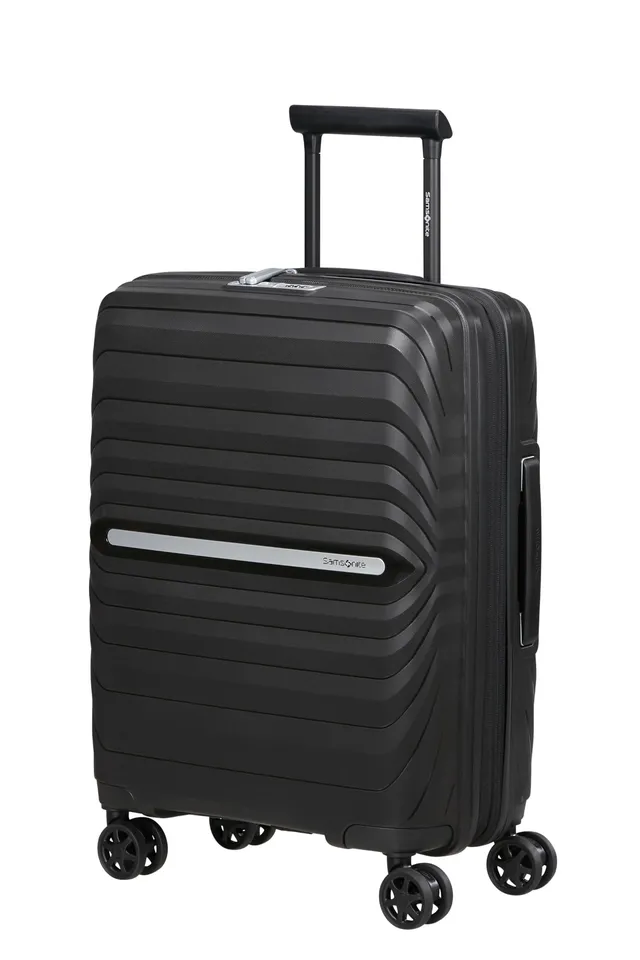 samsonite-neo-flux-spinner-s-handgep-ck-koffer-55-cm-erweiterbar-39-45-l-schwarz image 1