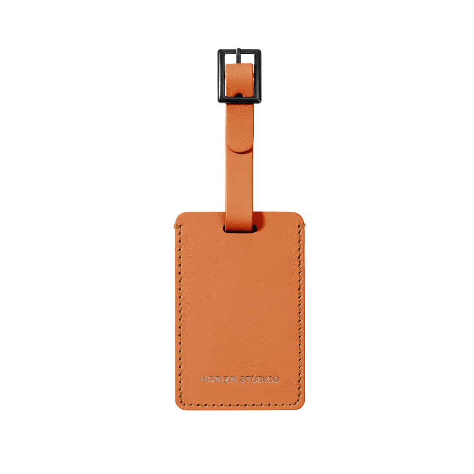 horizn-studios-luggage-tag-orange-glow-robuster-pu-kofferanh-nger image 1