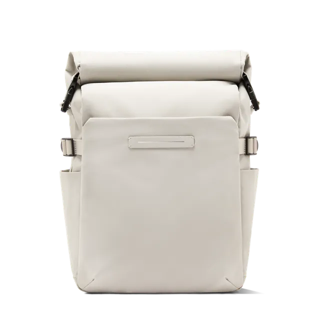 horizn-studios-shibuya-rolltop-rucksack-sand-grey-recycled-nylon image 1