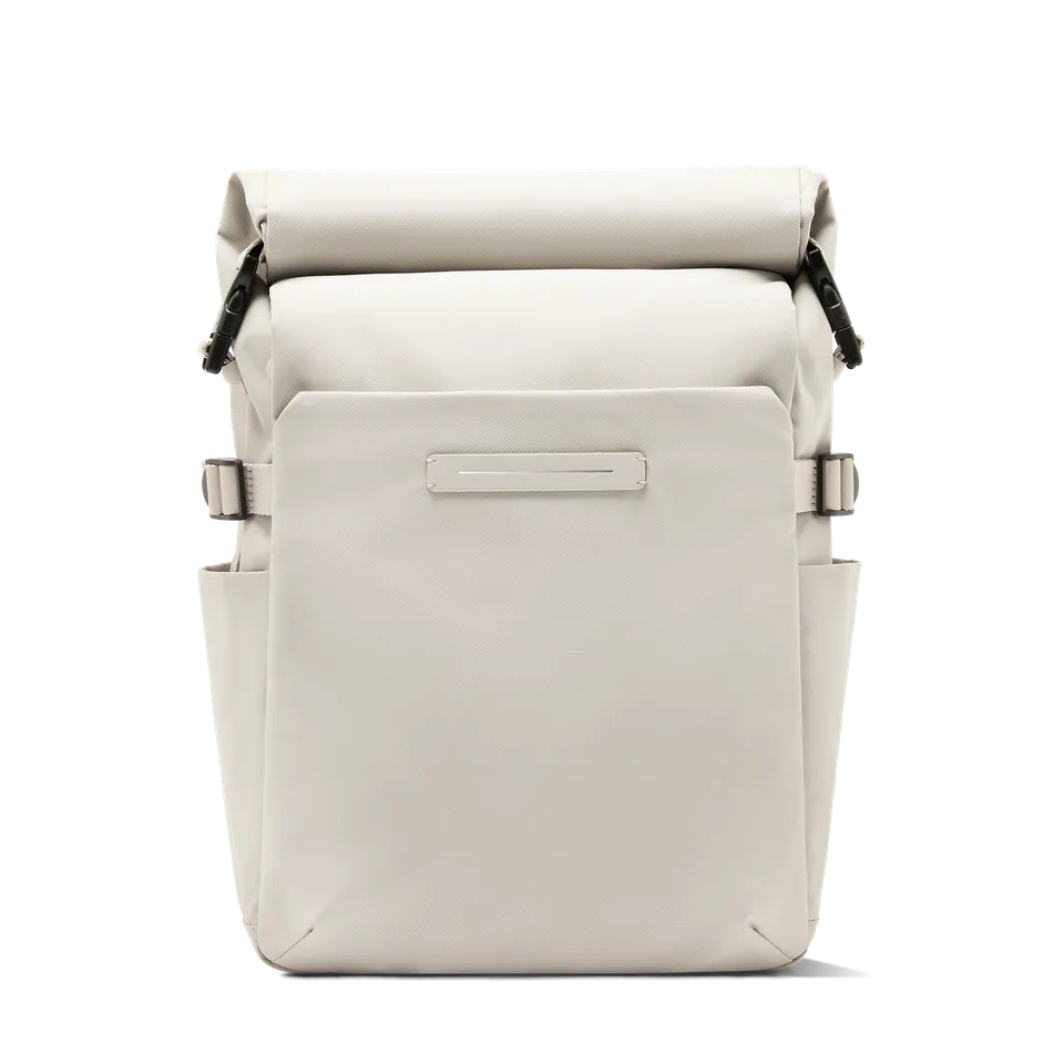horizn-studios-shibuya-rolltop-rucksack-sand-grey-recycled-nylon image 1