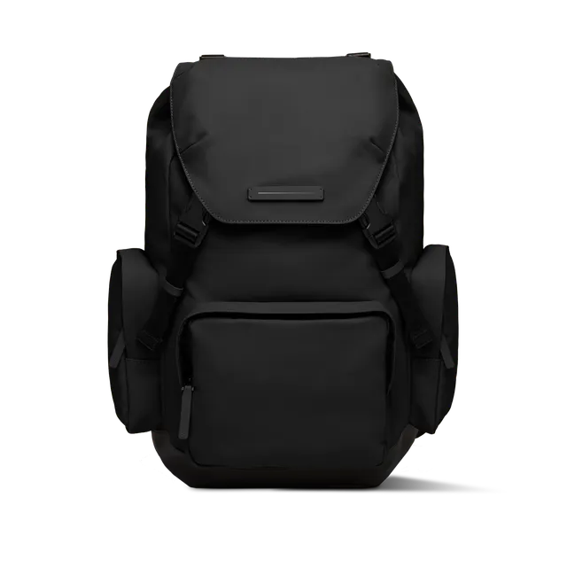 horizn-studios-sofo-backpack-travel-all-black-gewachstes-canvas image 1