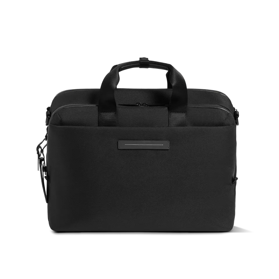 horizn-studios-midtown-briefcase-all-black-hochwertiges-nylon image 1