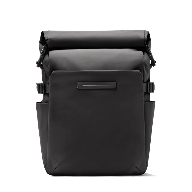 horizn-studios-shibuya-rolltop-backpack-all-black-recyceltes-nylon-leichter-ruck image 1