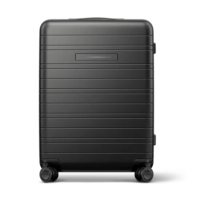 horizn-studios-h6-pro-check-in-m-64-cm-all-black-premium-hartschalen-trolley-mit image 1