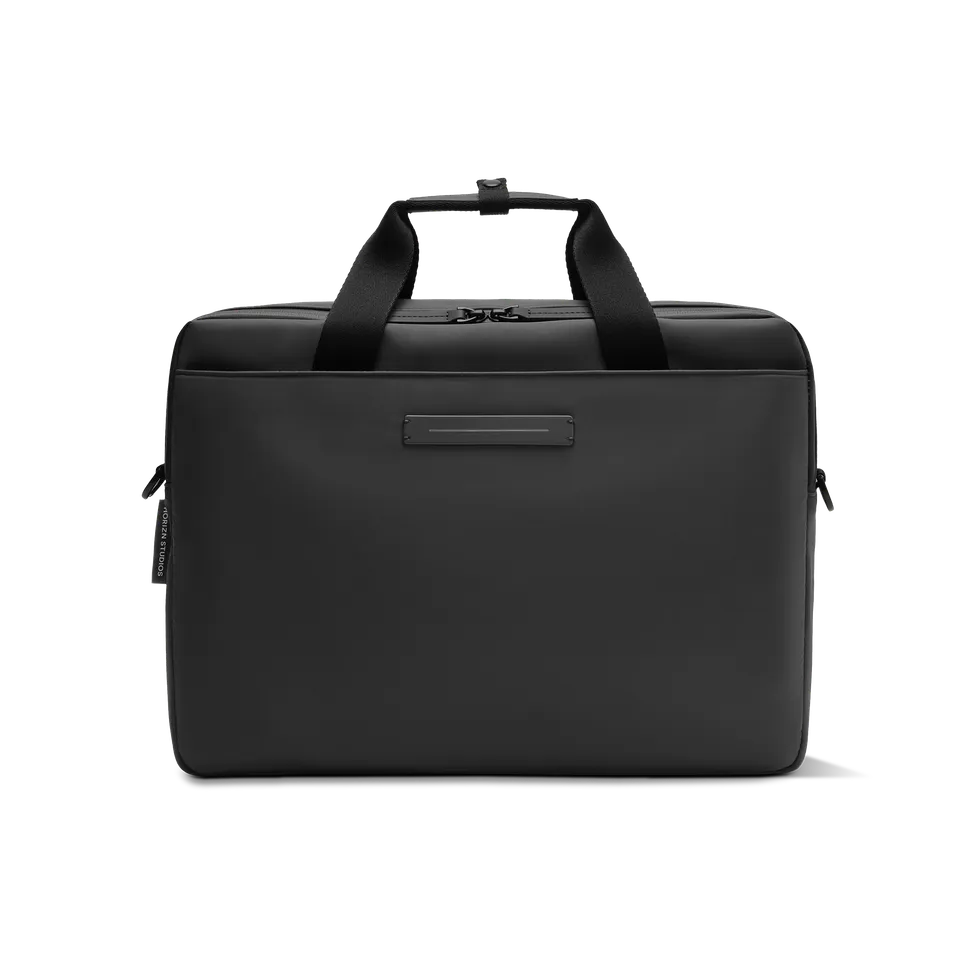 horizn-studios-gion-briefcase-all-black-aktentasche-aus-recyceltem-ballistic-nyl image 1