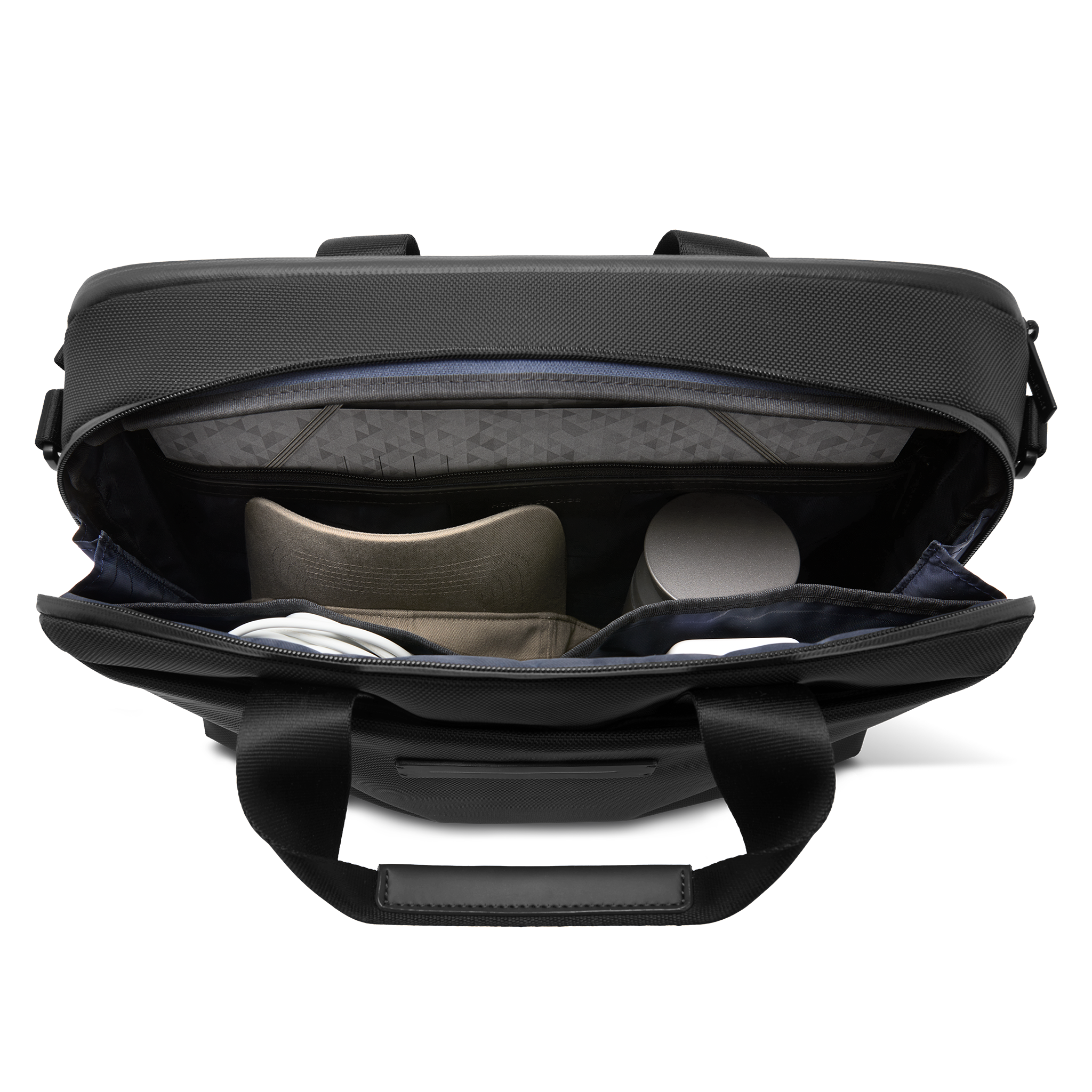 horizn-studios-midtown-briefcase-all-black-hochwertiges-nylon image 7