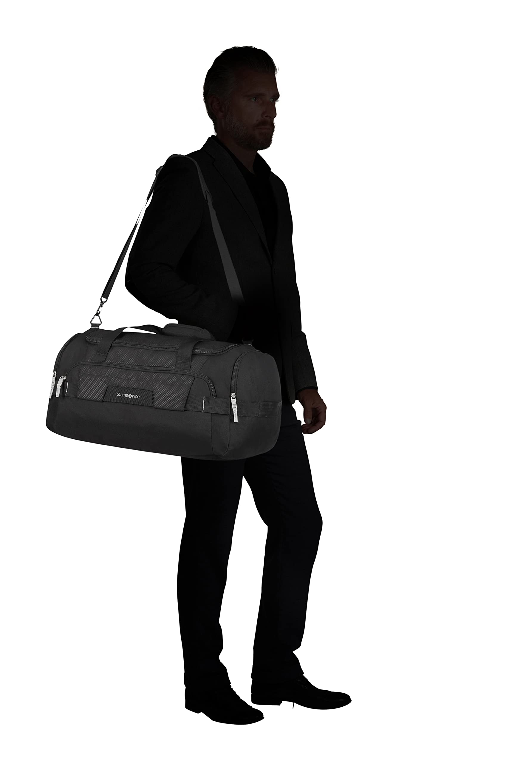 samsonite-sonora-reisetasche-s-55-cm-59-5-l-schwarz-leichte-duffel-tasche-aus-re image 8