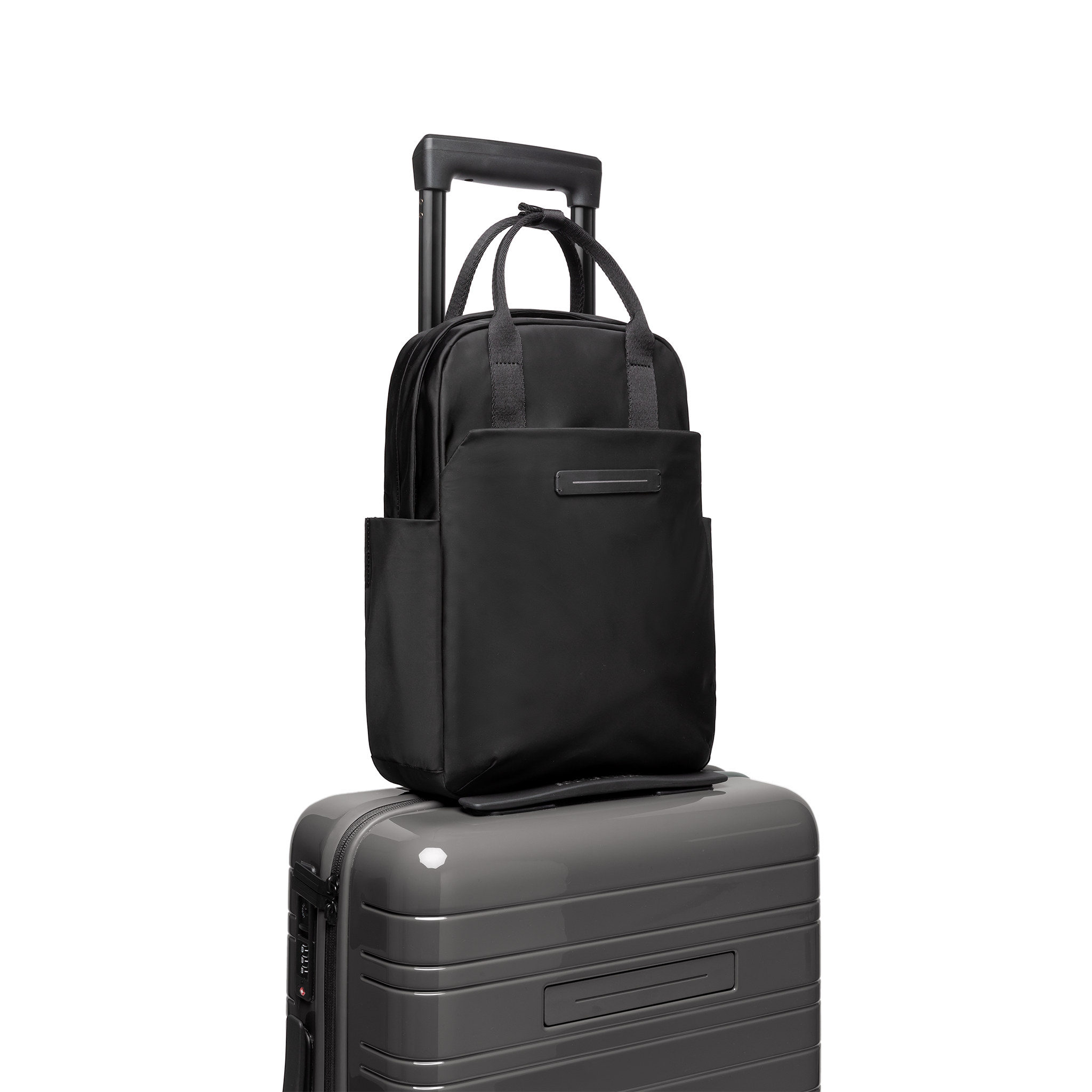 horizn-studios-aoyama-totepack-s-black-ballistic-nylon-rucksack-tasche-mit-rpet- image 6