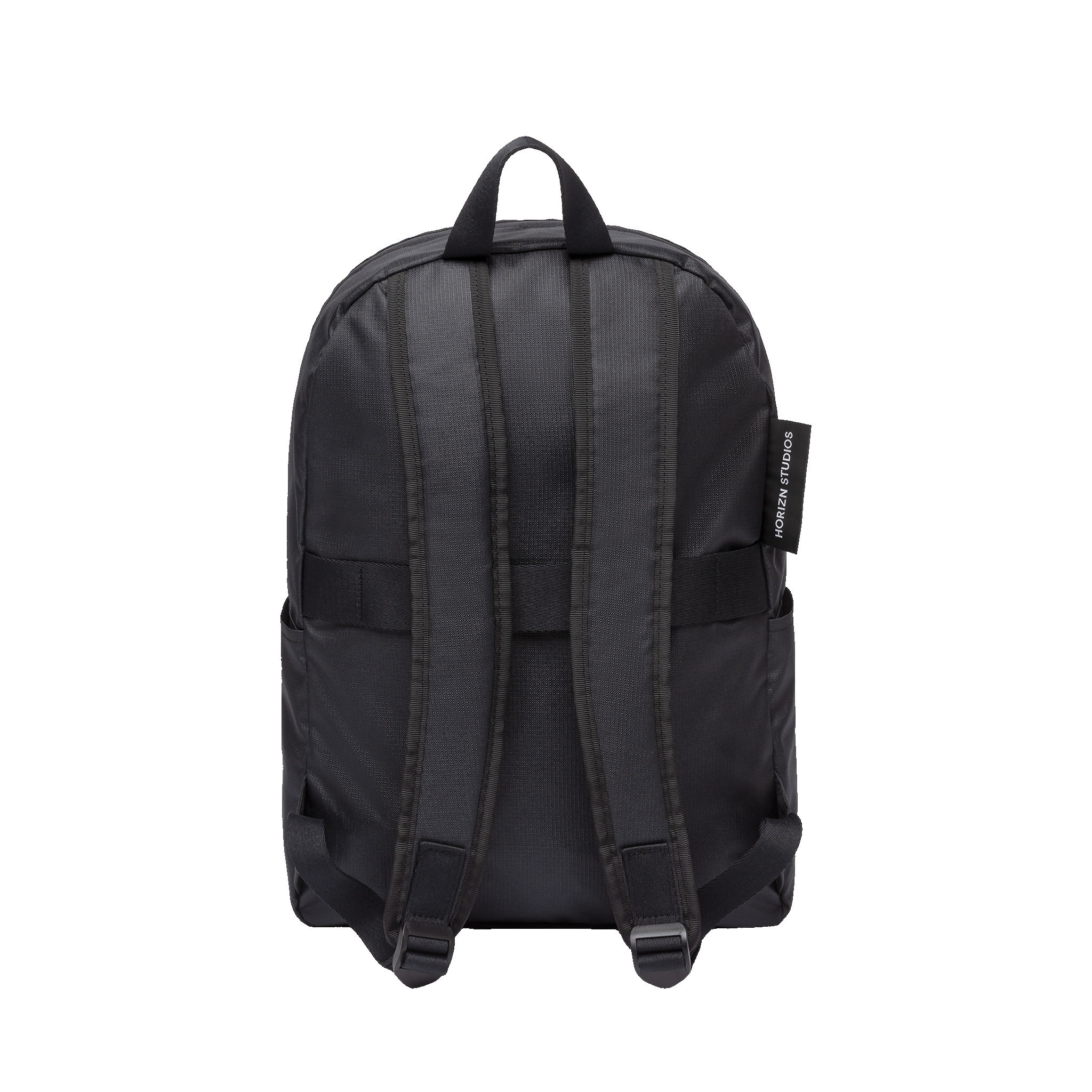 horizn-studios-shibuya-daypack-m-all-black-rucksack-aus-rpet-ripstop image 3
