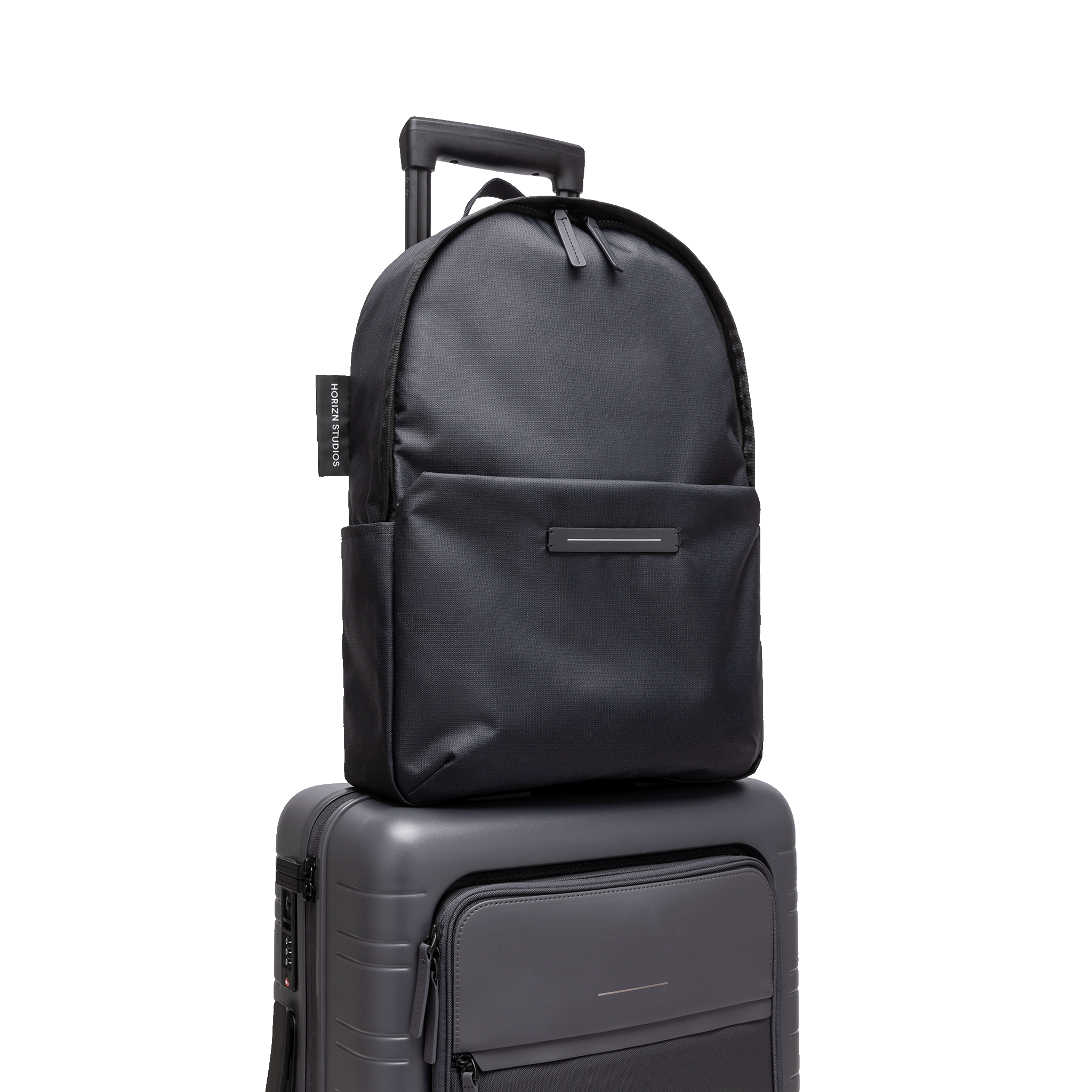 horizn-studios-shibuya-daypack-m-all-black-rucksack-aus-rpet-ripstop image 6