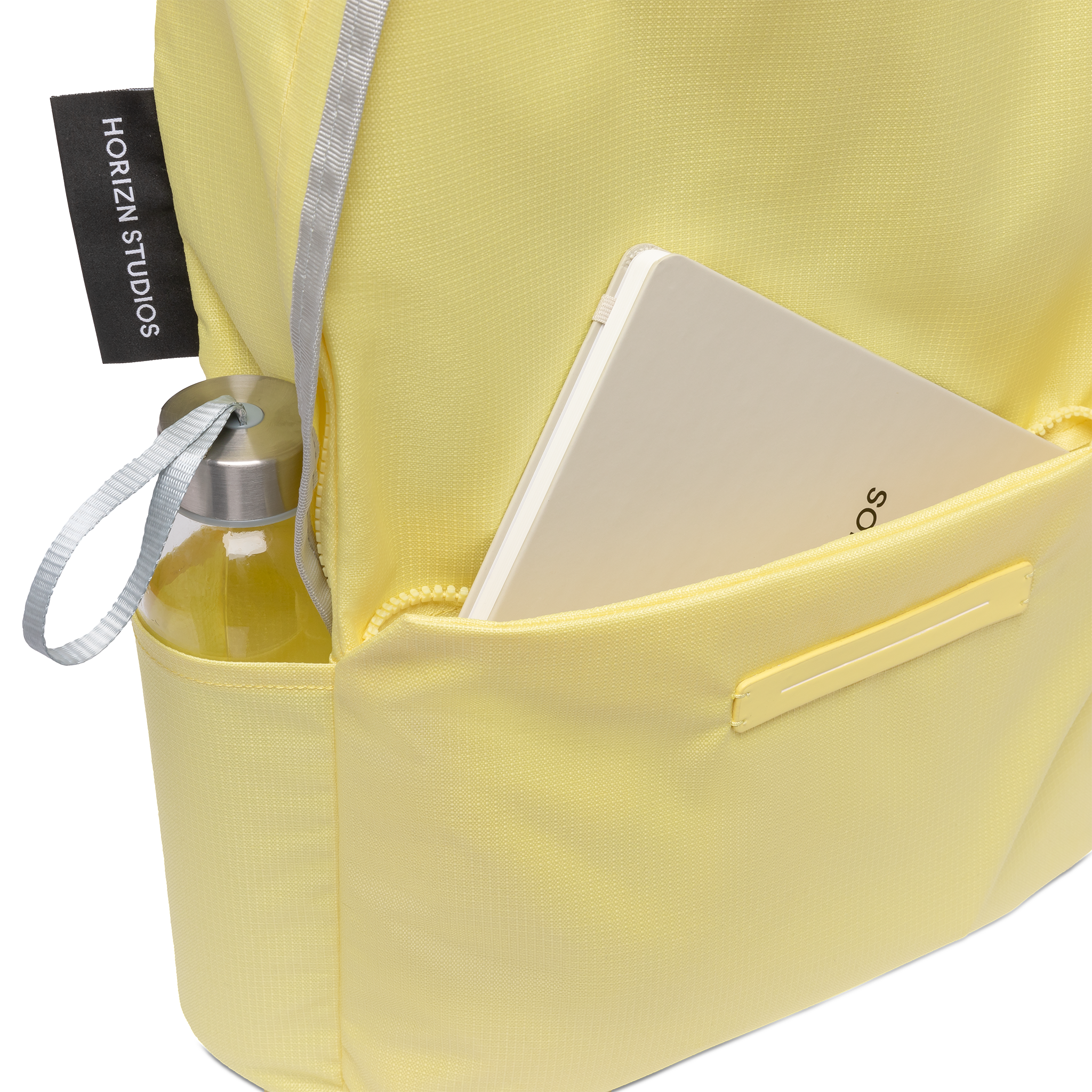 horizn-studios-shibuya-daypack-m-rucksack-rpet-ripstop-light-quartz-grey-lemon-l image 4