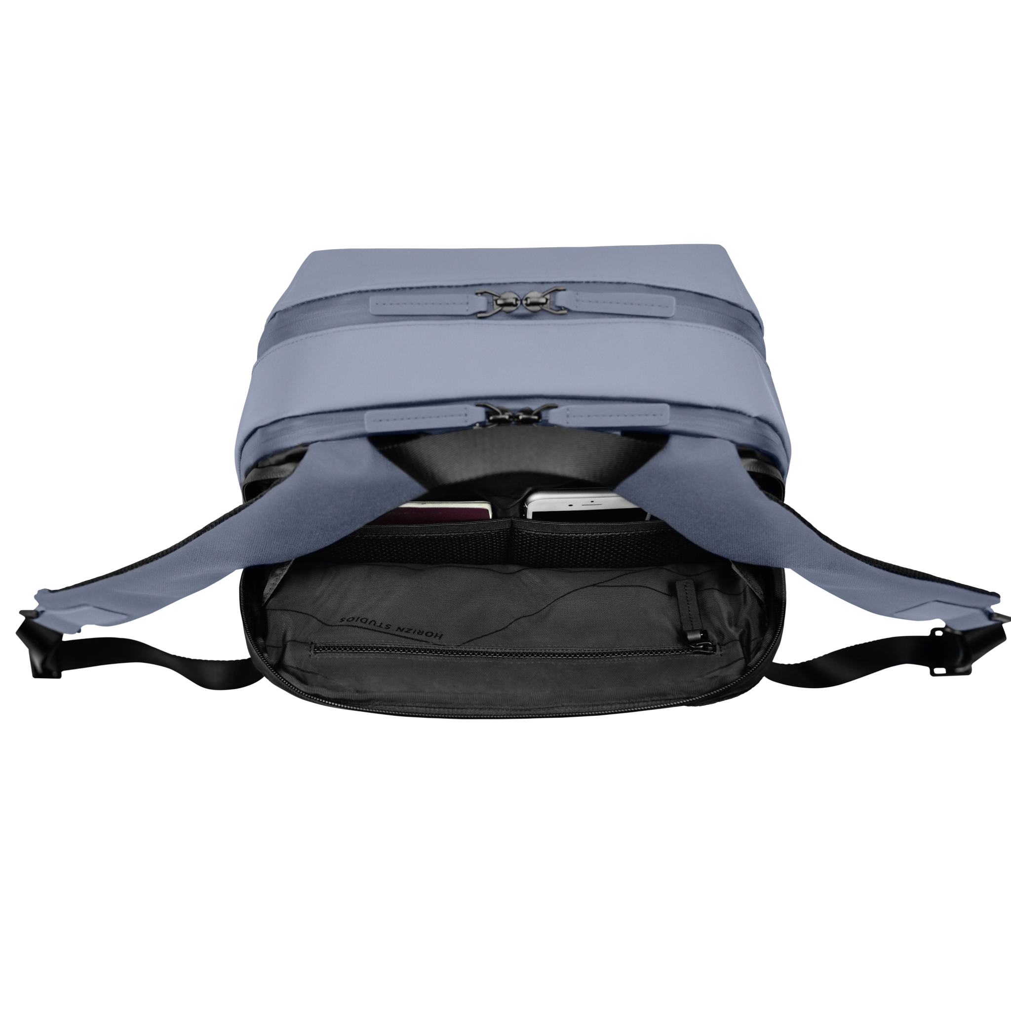horizn-studios-gion-backpack-sport-m-blue-vega-neon-orange-wasserabweisender-tar image 6