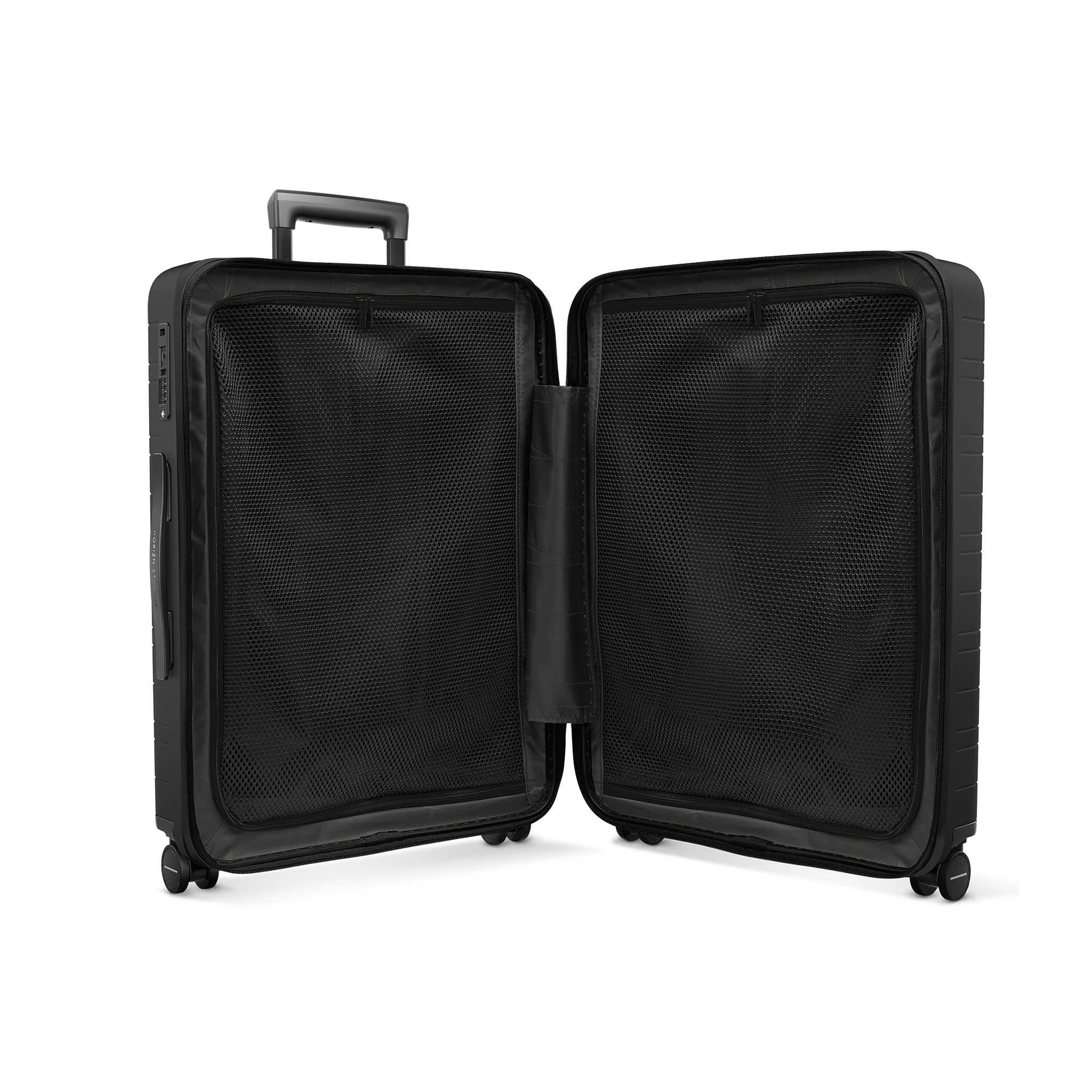 horizn-studios-h6-essential-check-in-koffer-m-64-cm-in-all-black-premium-hard-sh image 5
