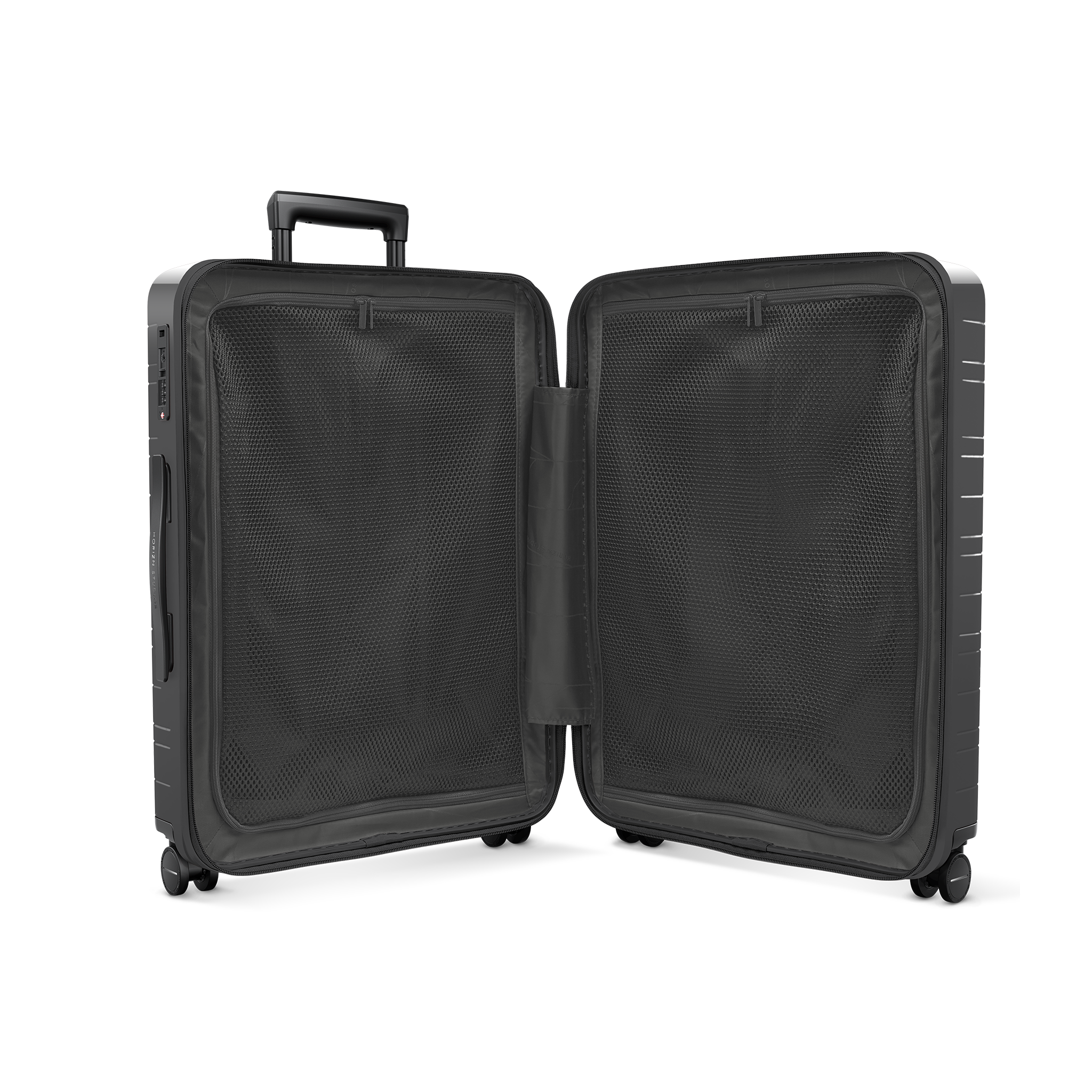 horizn-studios-h6-essential-check-in-koffer-m-glossy-graphite-premium-hard-shell image 5