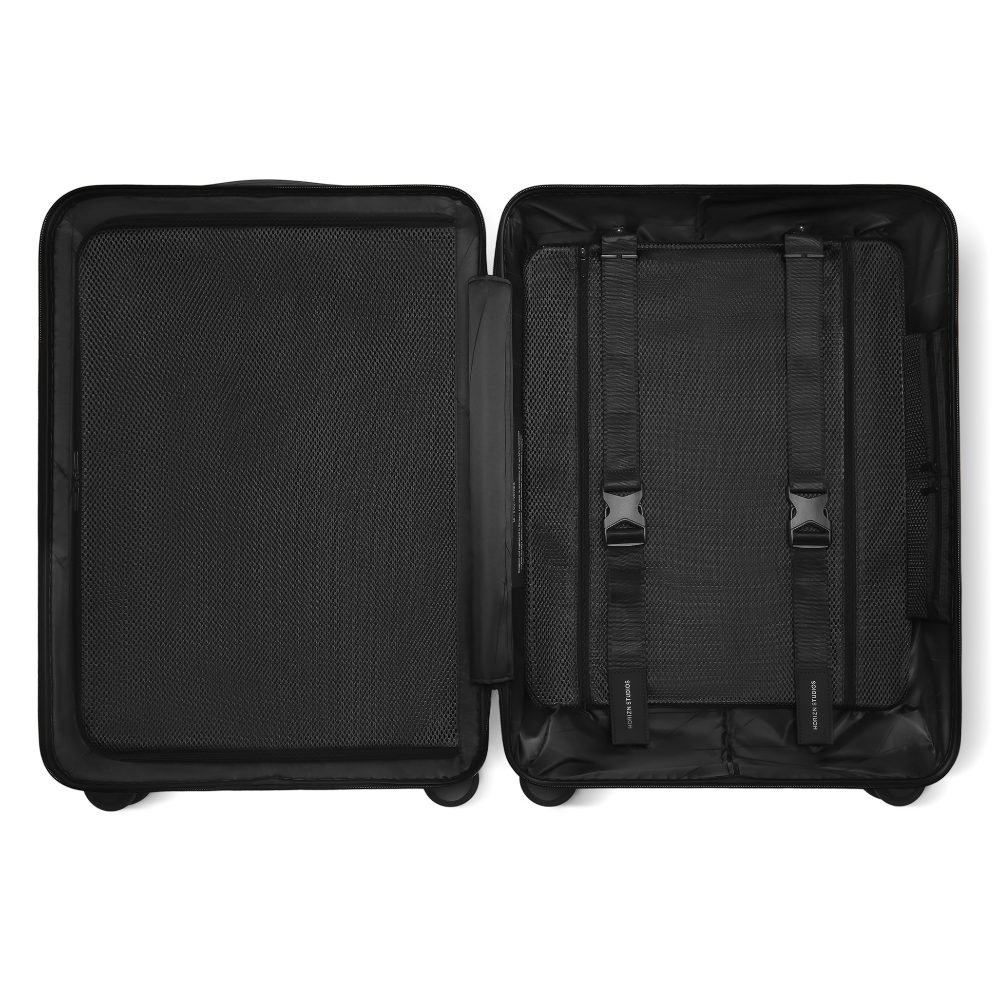 horizn-studios-h6-pro-check-in-m-64-cm-all-black-premium-hartschalen-trolley-mit image 7