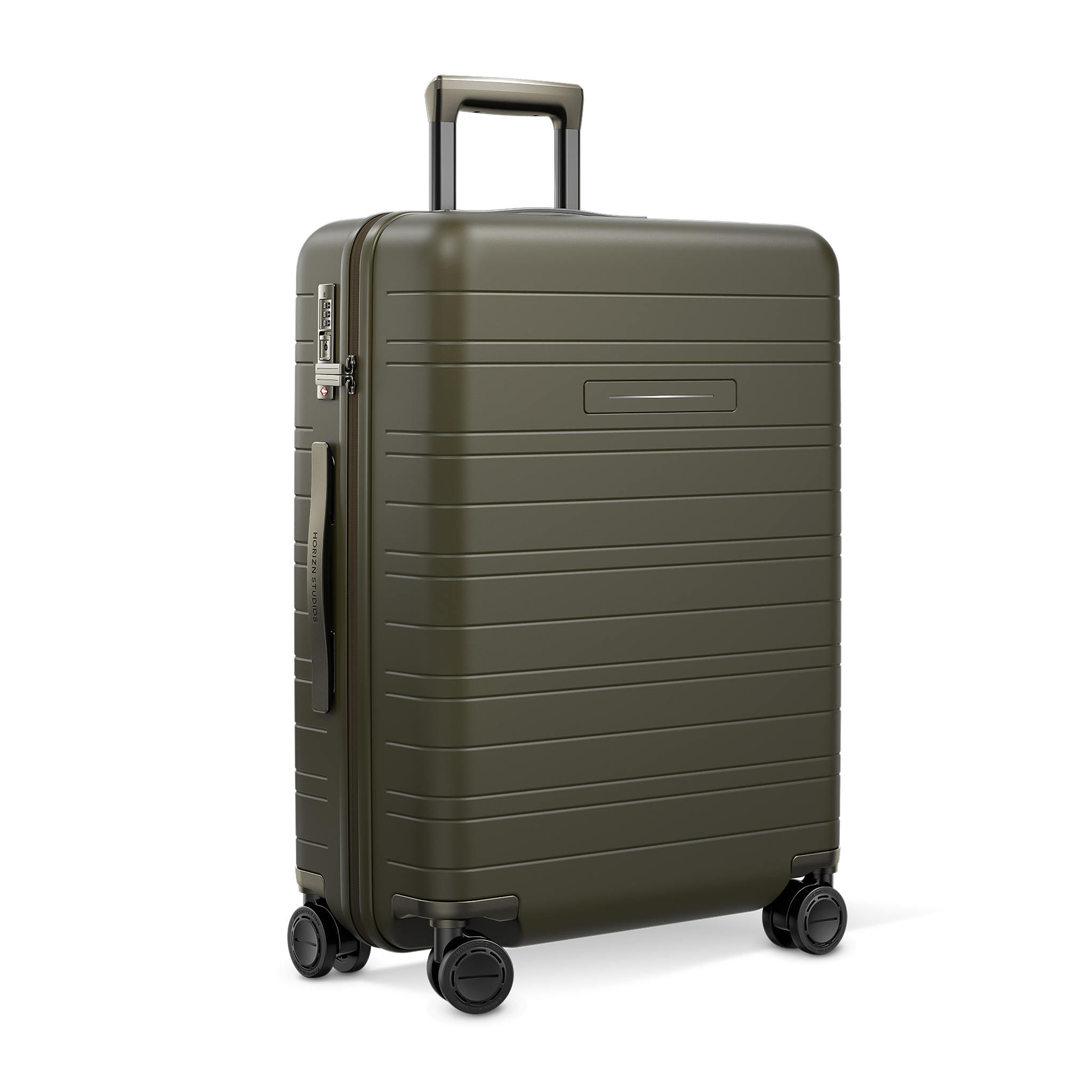 horizn-studios-h6-pro-check-in-koffer-size-m-64-cm-premium-hard-shell-dark-olive image 2