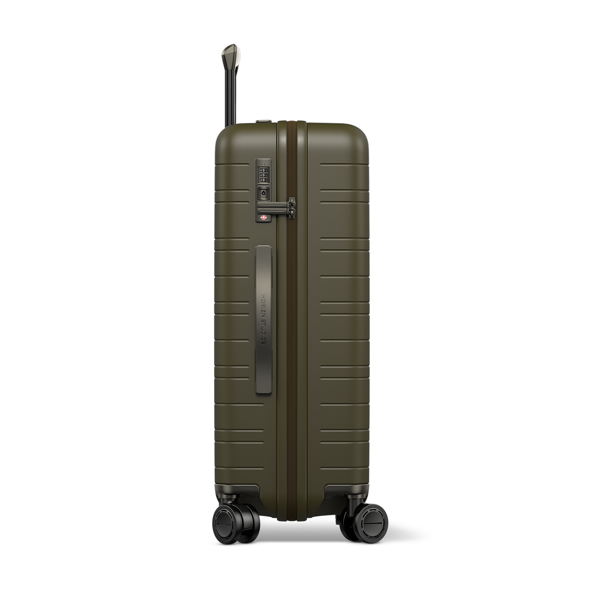 horizn-studios-h6-pro-check-in-koffer-size-m-64-cm-premium-hard-shell-dark-olive image 3