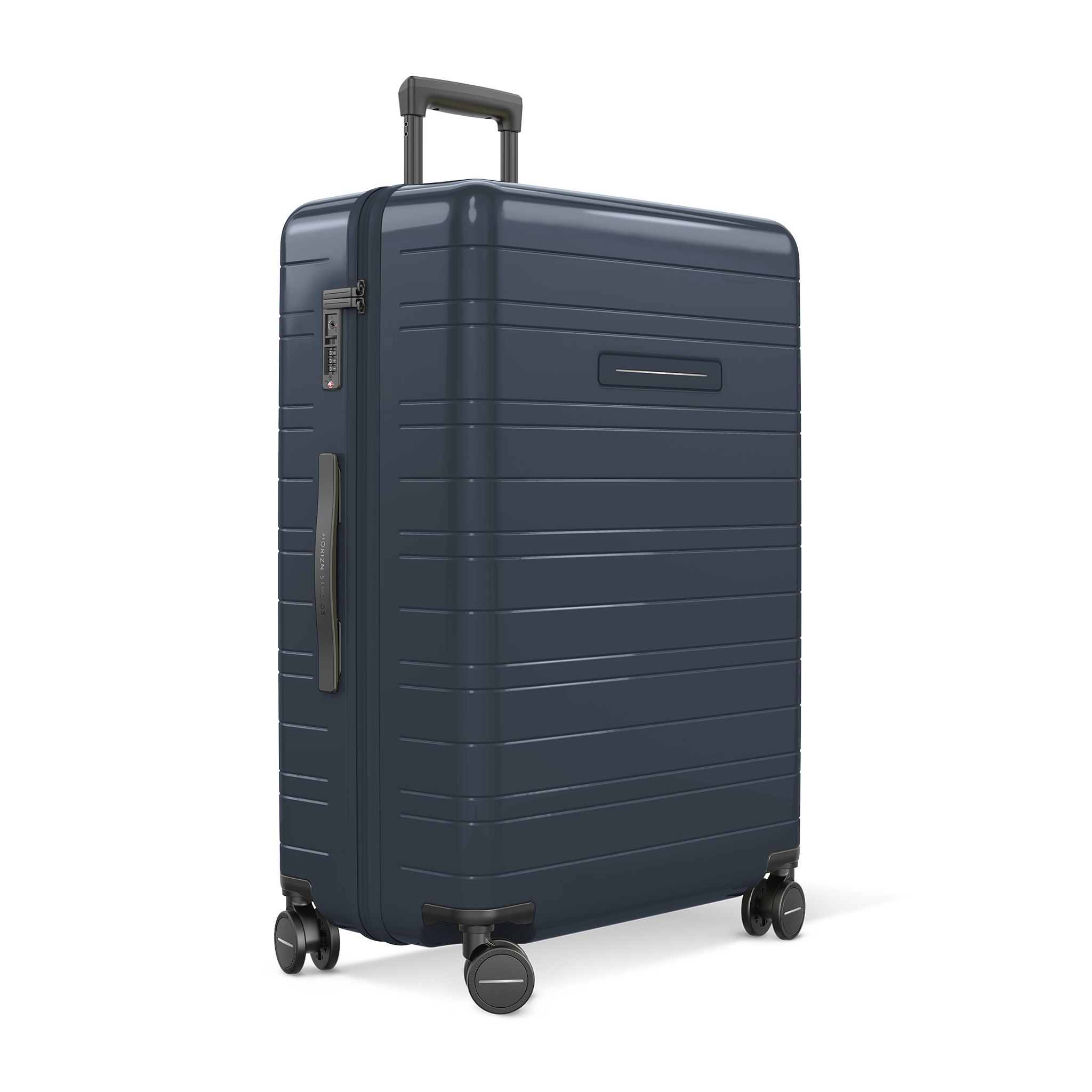 horizn-studios-h7-essential-glossy-night-blue-check-in-koffer-gr-e-l-77-cm-high- image 2