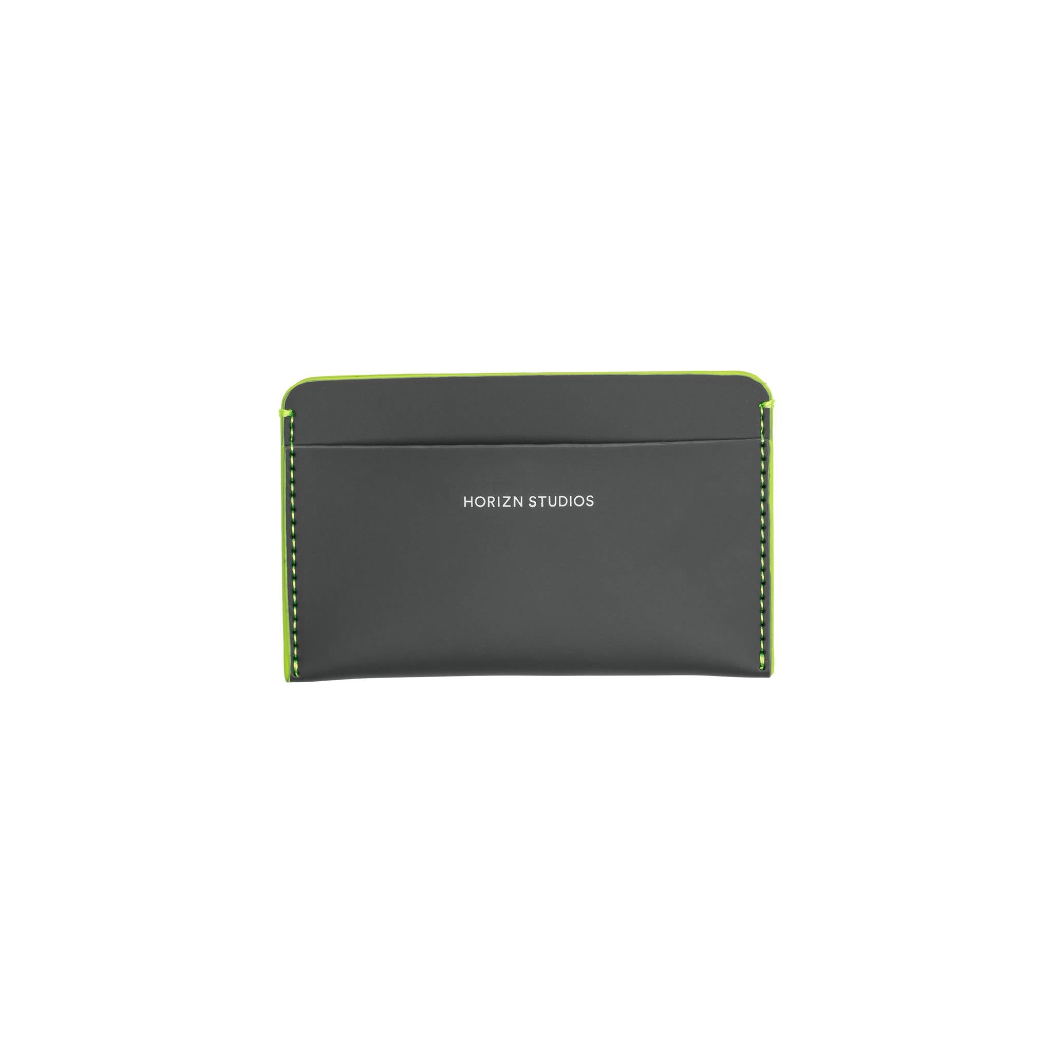 horizn-studios-cardholder-graphite-neon-green-veganer-kartenhalter-aus-hi-core-m image 1