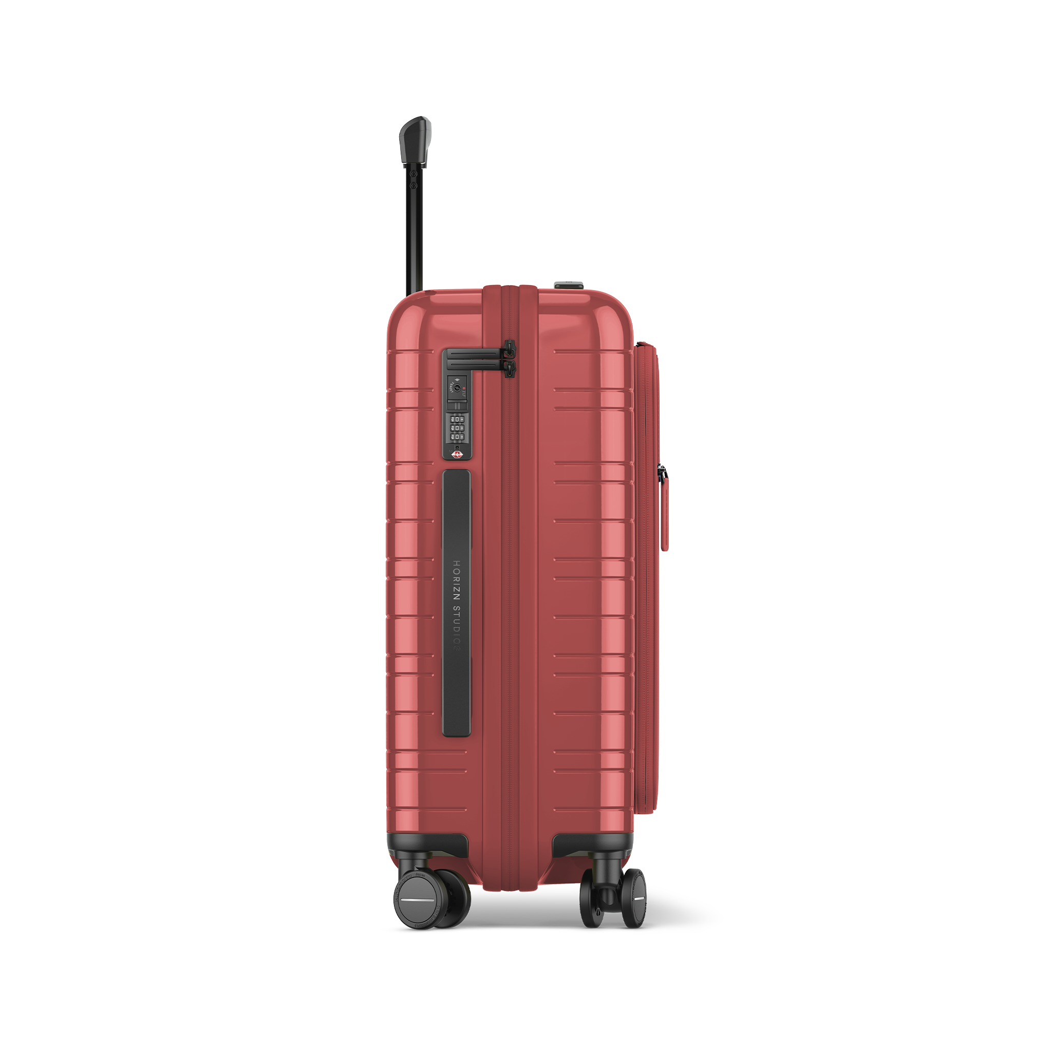 horizn-studios-m5-essential-cabin-koffer-mit-fronttasche-glossy-true-red-vegan-m image 3