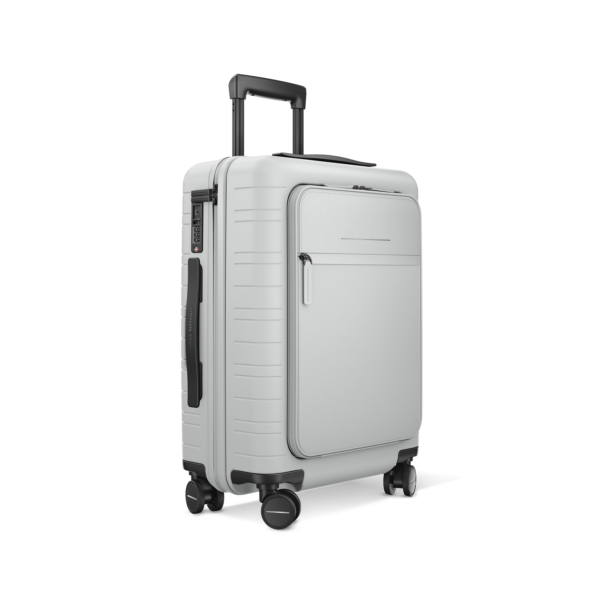 horizn-studios-m5-essential-cabin-trolley-mit-fronttasche-55-cm-light-quartz-gre image 2