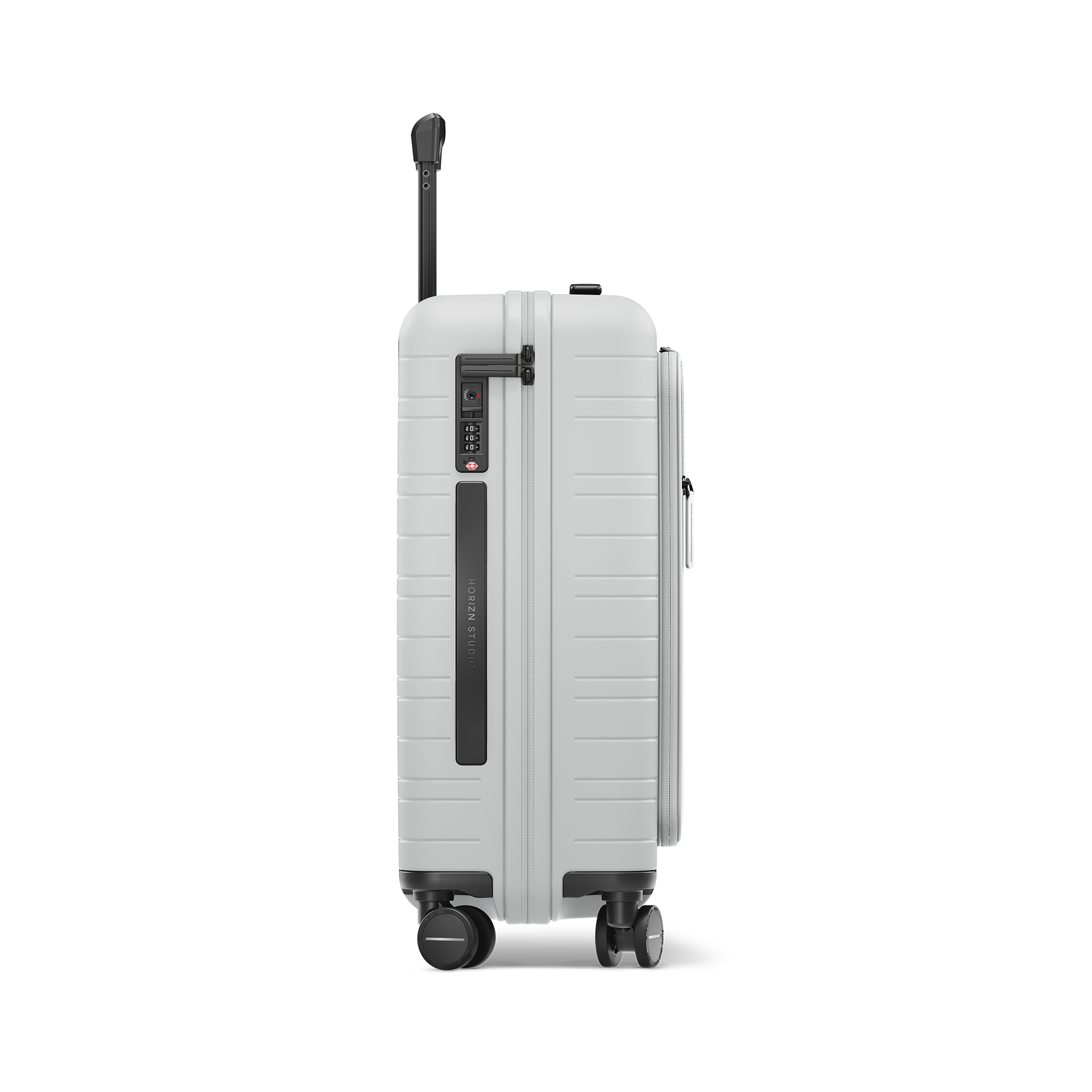 horizn-studios-m5-essential-cabin-trolley-mit-fronttasche-55-cm-light-quartz-gre image 3