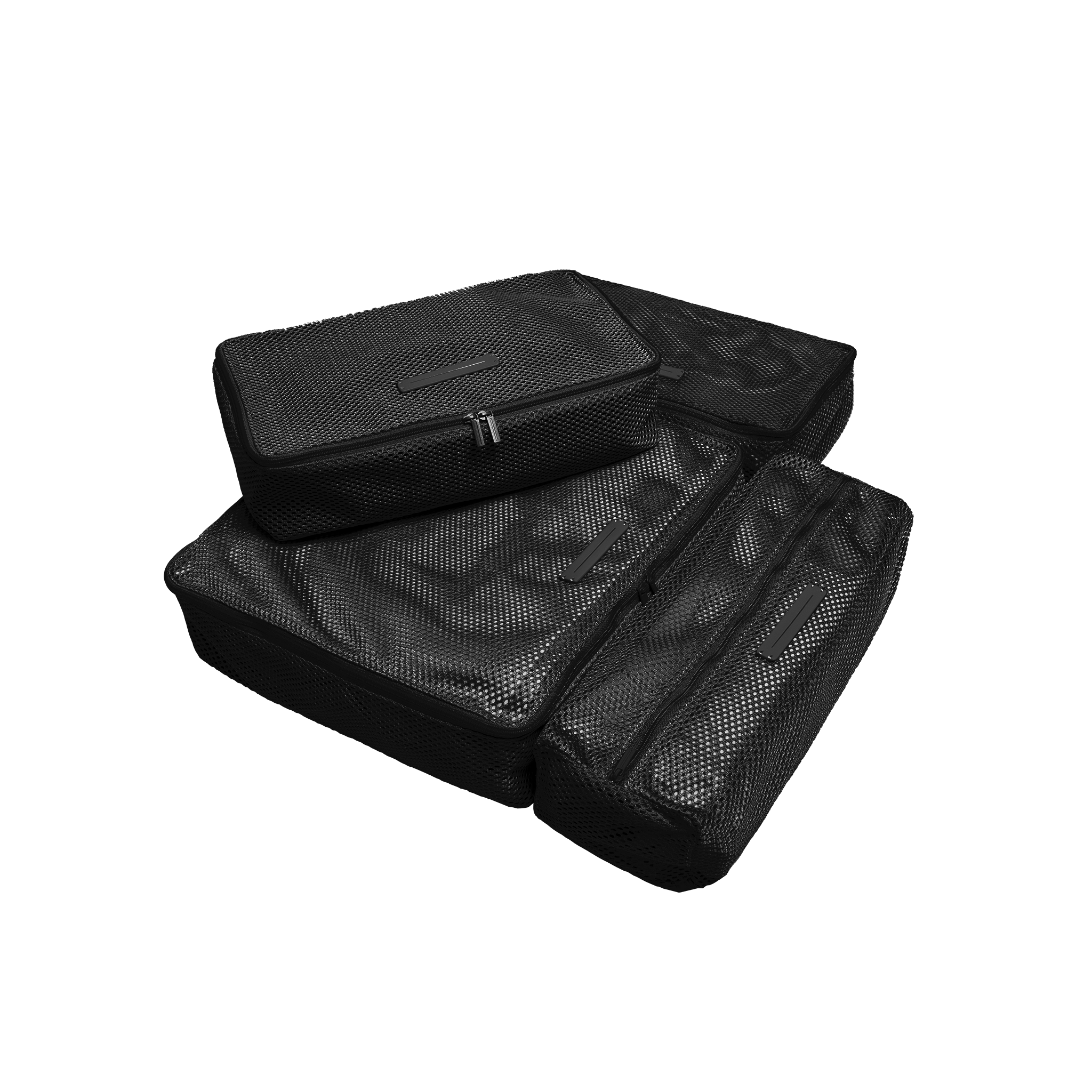 horizn-studios-packing-cubes-all-black-nylon-mesh-packw-rfel-set-mit-polyester-f image 1