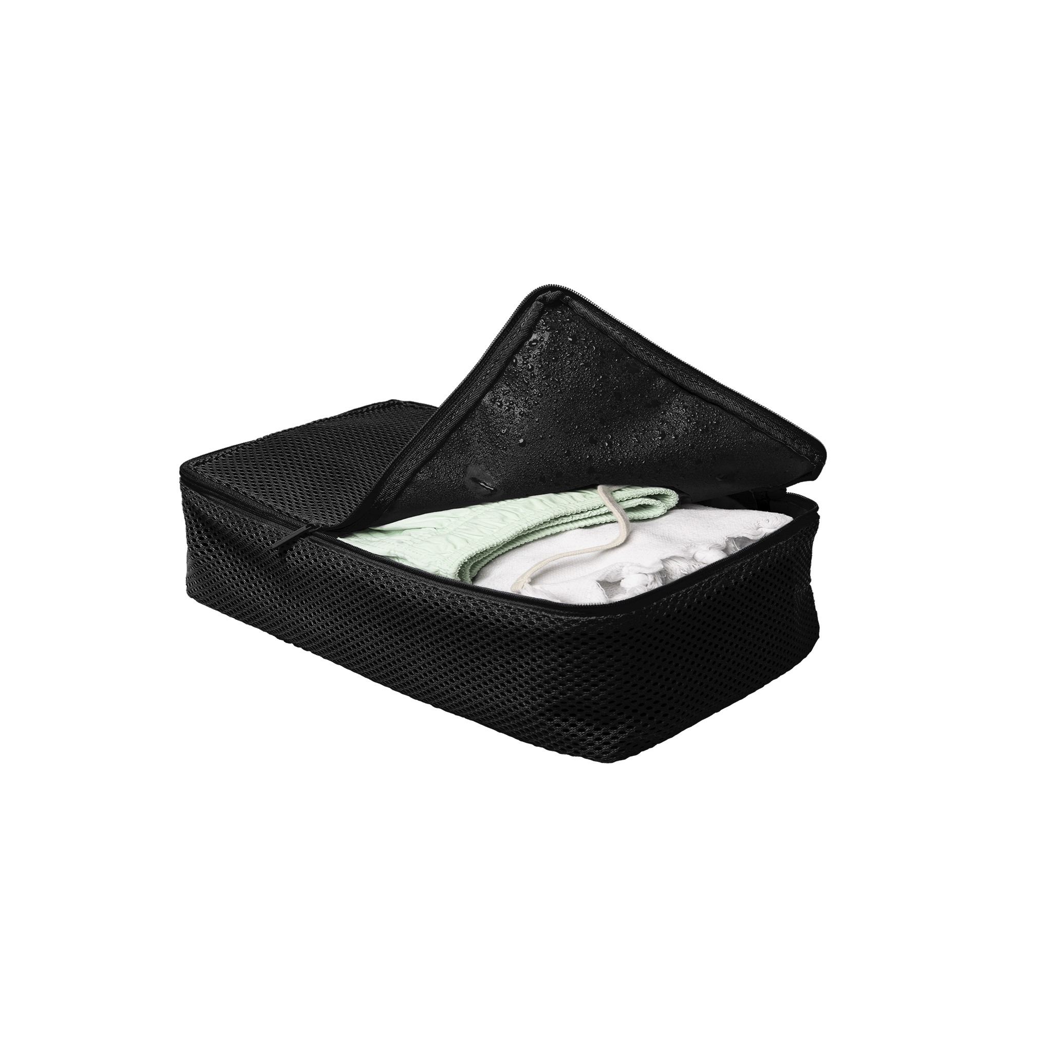 horizn-studios-packing-cubes-all-black-nylon-mesh-packw-rfel-set-mit-polyester-f image 2