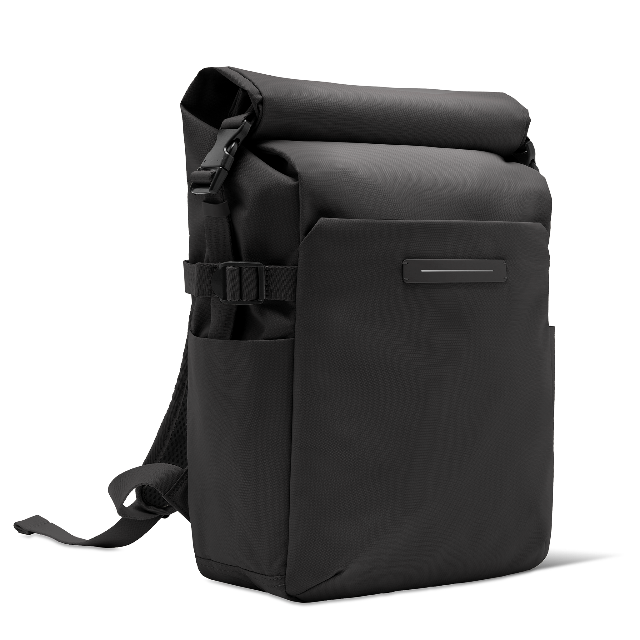horizn-studios-shibuya-rolltop-backpack-all-black-recyceltes-nylon-leichter-ruck image 3