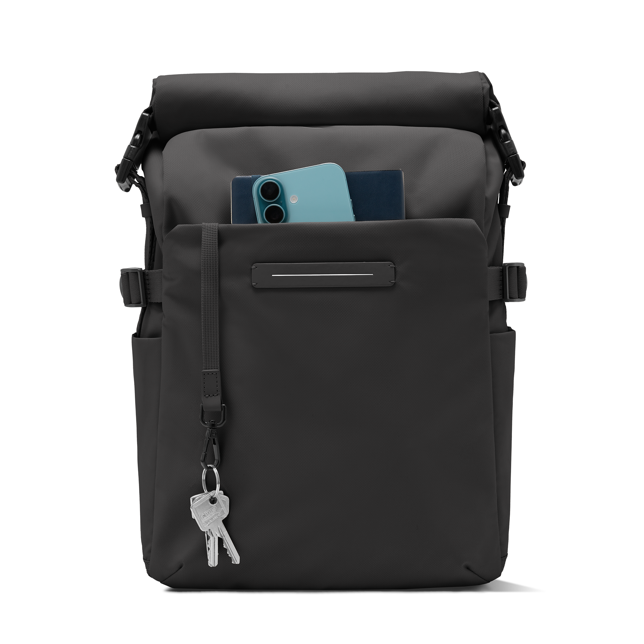 horizn-studios-shibuya-rolltop-backpack-all-black-recyceltes-nylon-leichter-ruck image 8