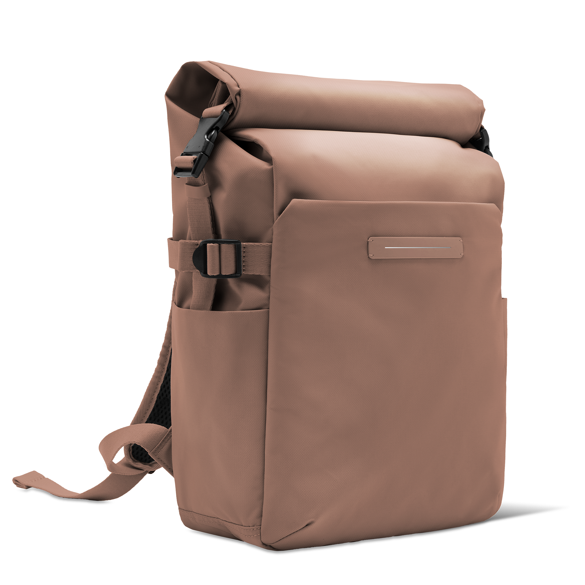 horizn-studios-shibuya-rolltop-backpack-rucksack-aus-recyceltem-nylon-in-mocha image 2