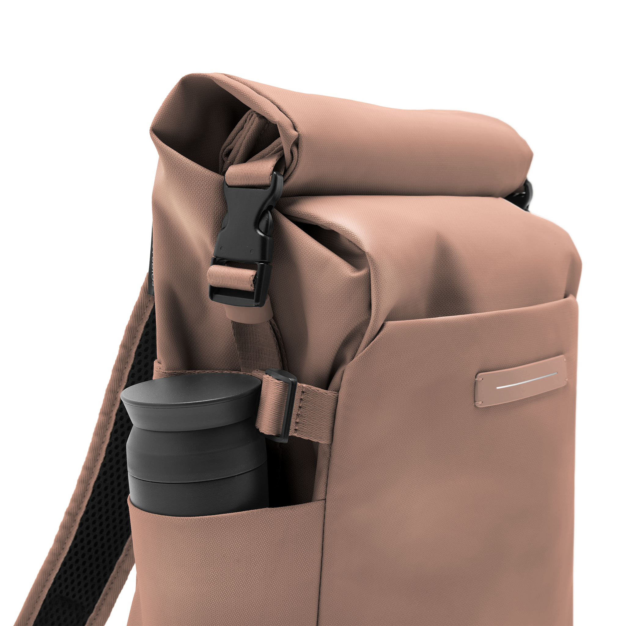 horizn-studios-shibuya-rolltop-backpack-rucksack-aus-recyceltem-nylon-in-mocha image 8