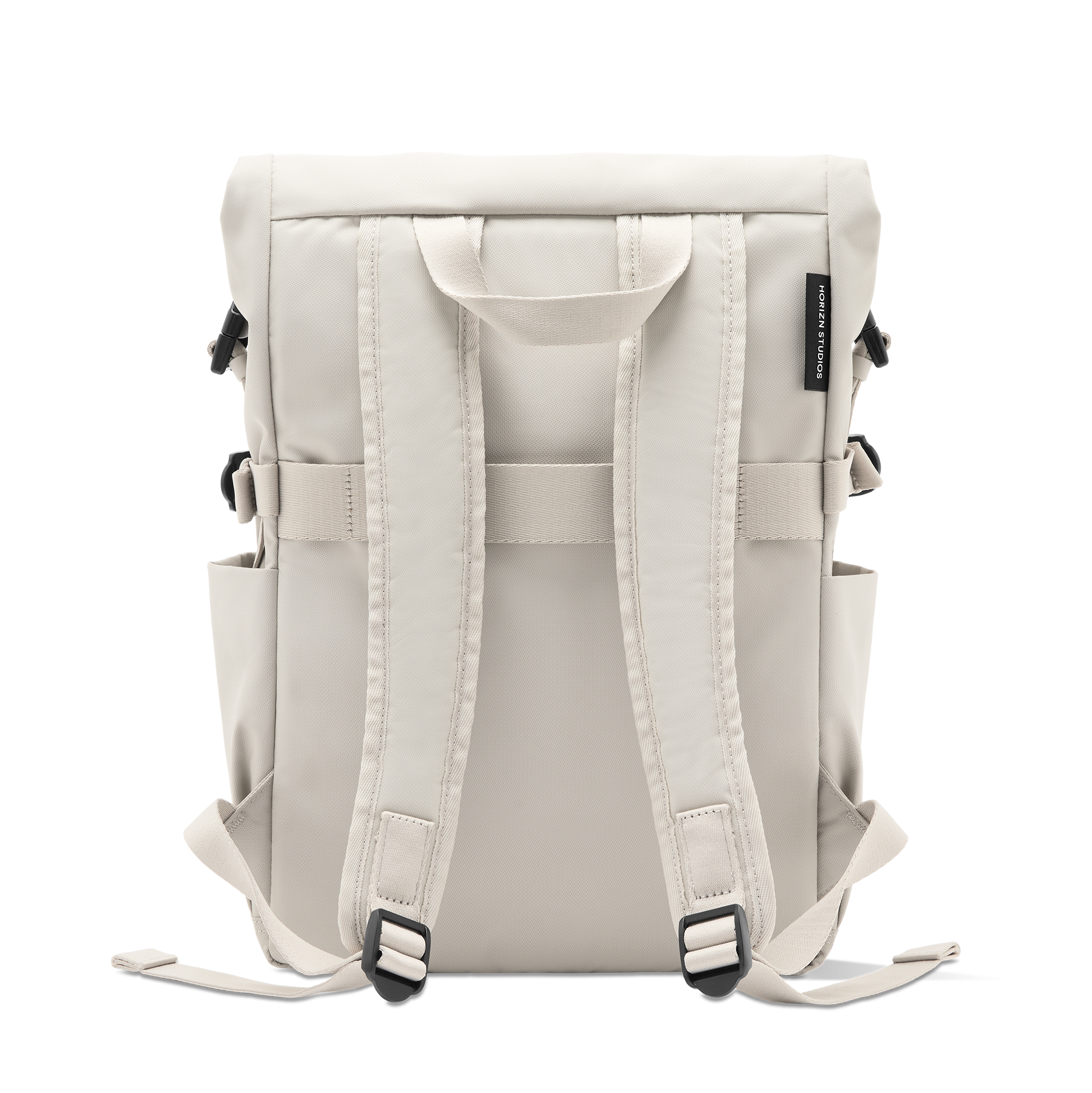 horizn-studios-shibuya-rolltop-rucksack-sand-grey-recycled-nylon image 3