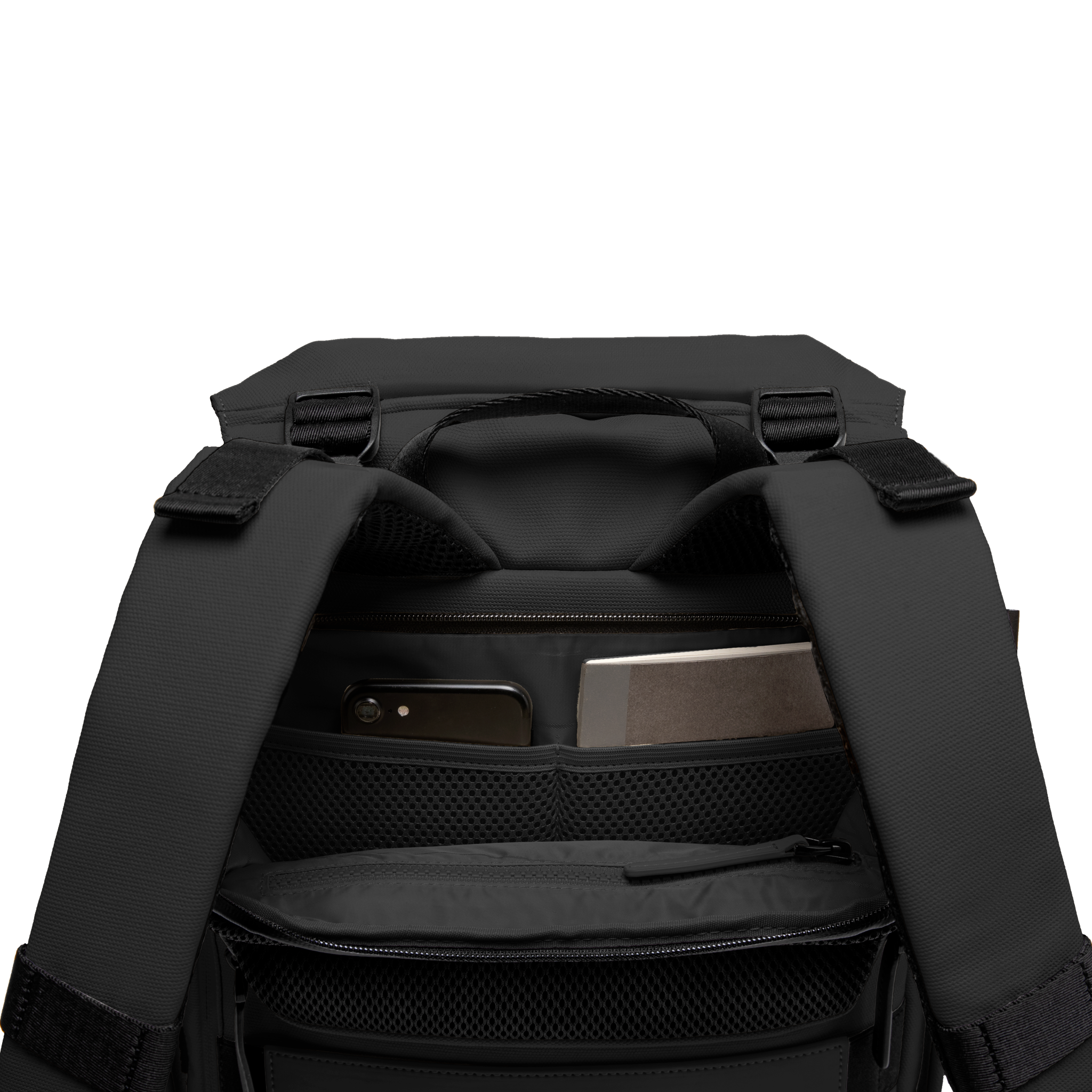 horizn-studios-sofo-backpack-city-all-black-tagesrucksack-aus-recyceltem-gewachs image 4