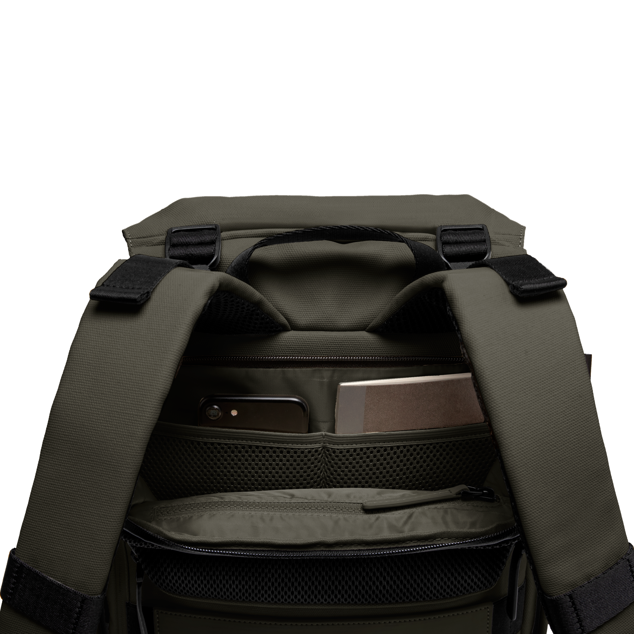 horizn-studios-sofo-backpack-city-in-dark-olive-travel-rucksack-aus-recyceltem-g image 4