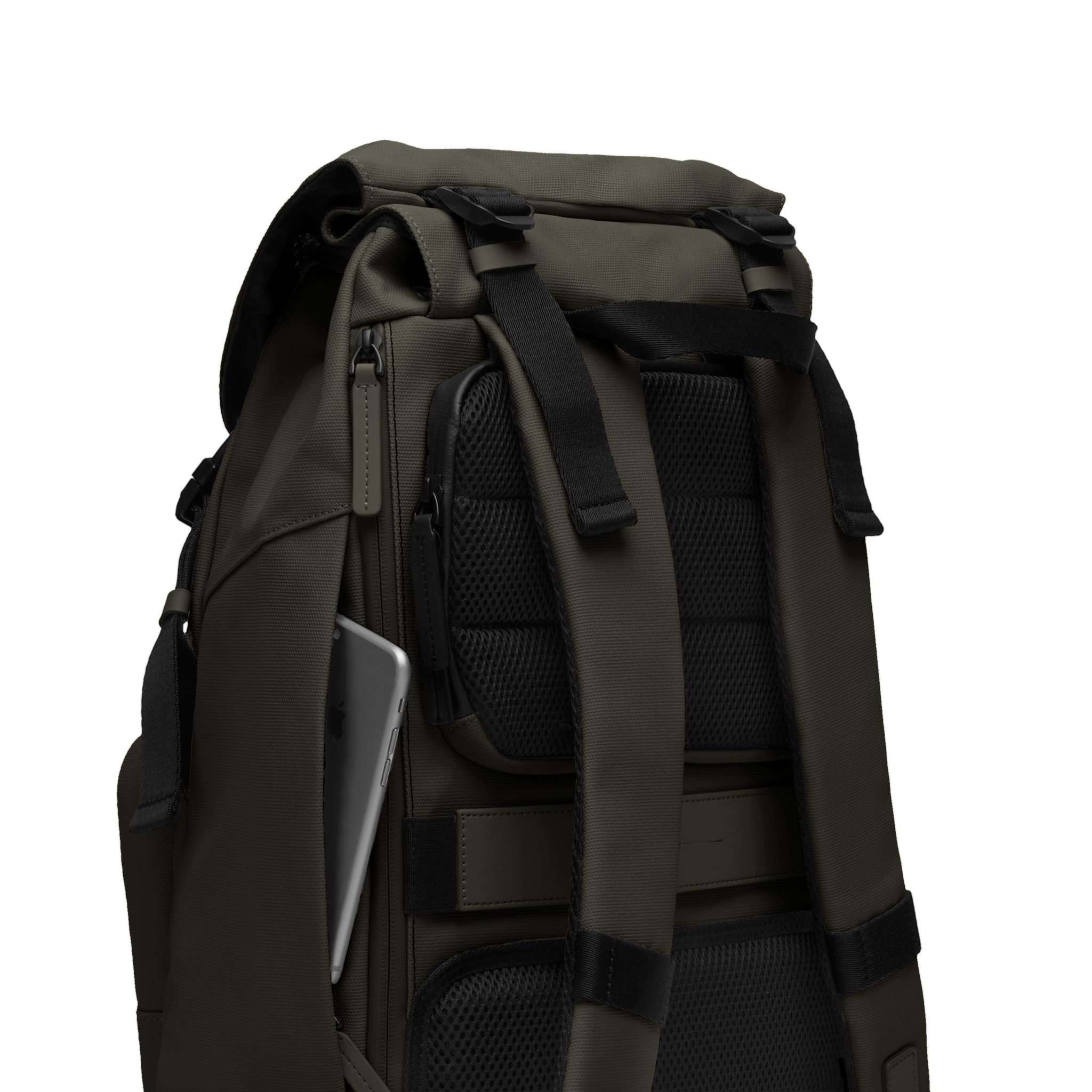 horizn-studios-sofo-backpack-city-in-dark-olive-travel-rucksack-aus-recyceltem-g image 6