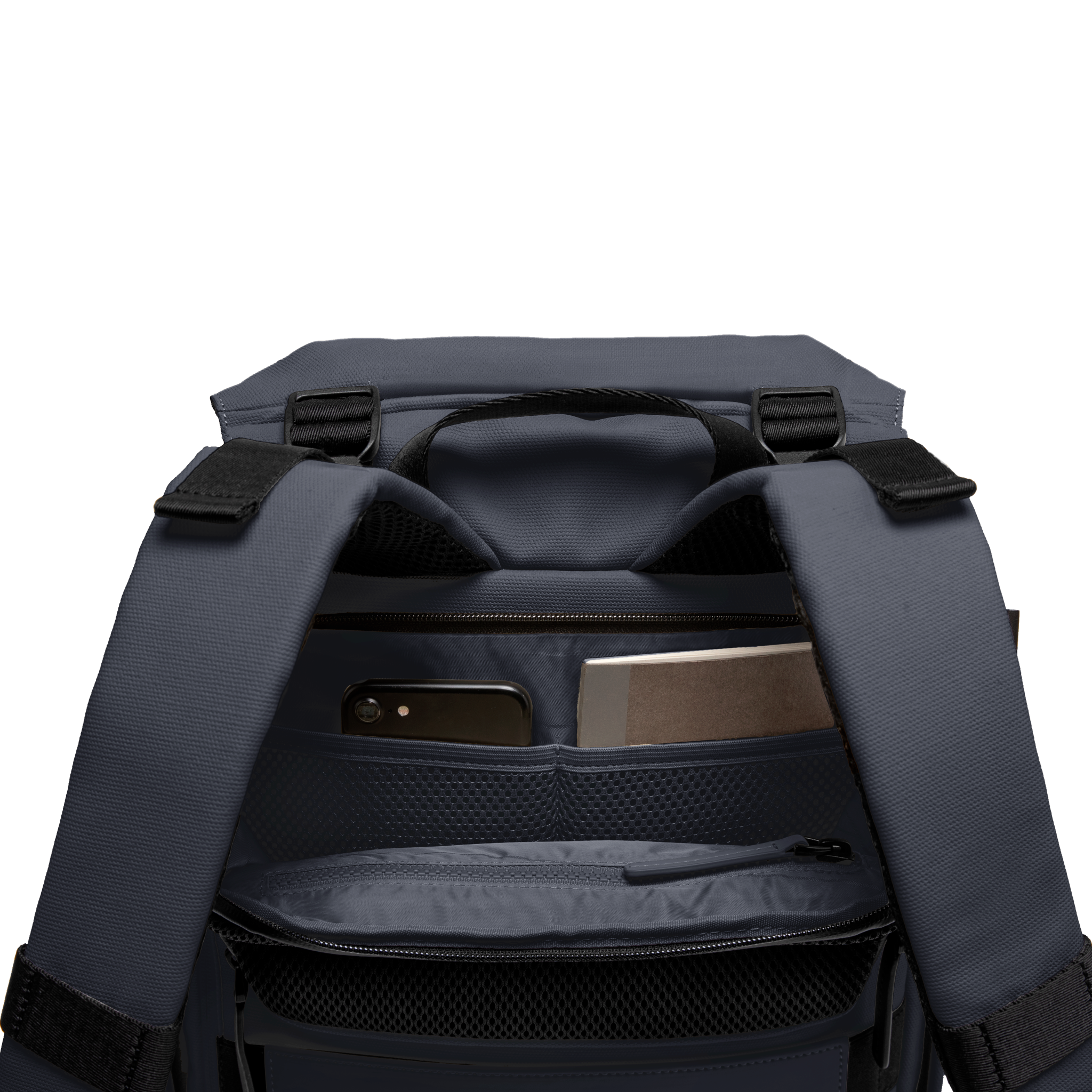horizn-studios-sofo-backpack-city-night-blue-recycled-waxed-canvas image 4