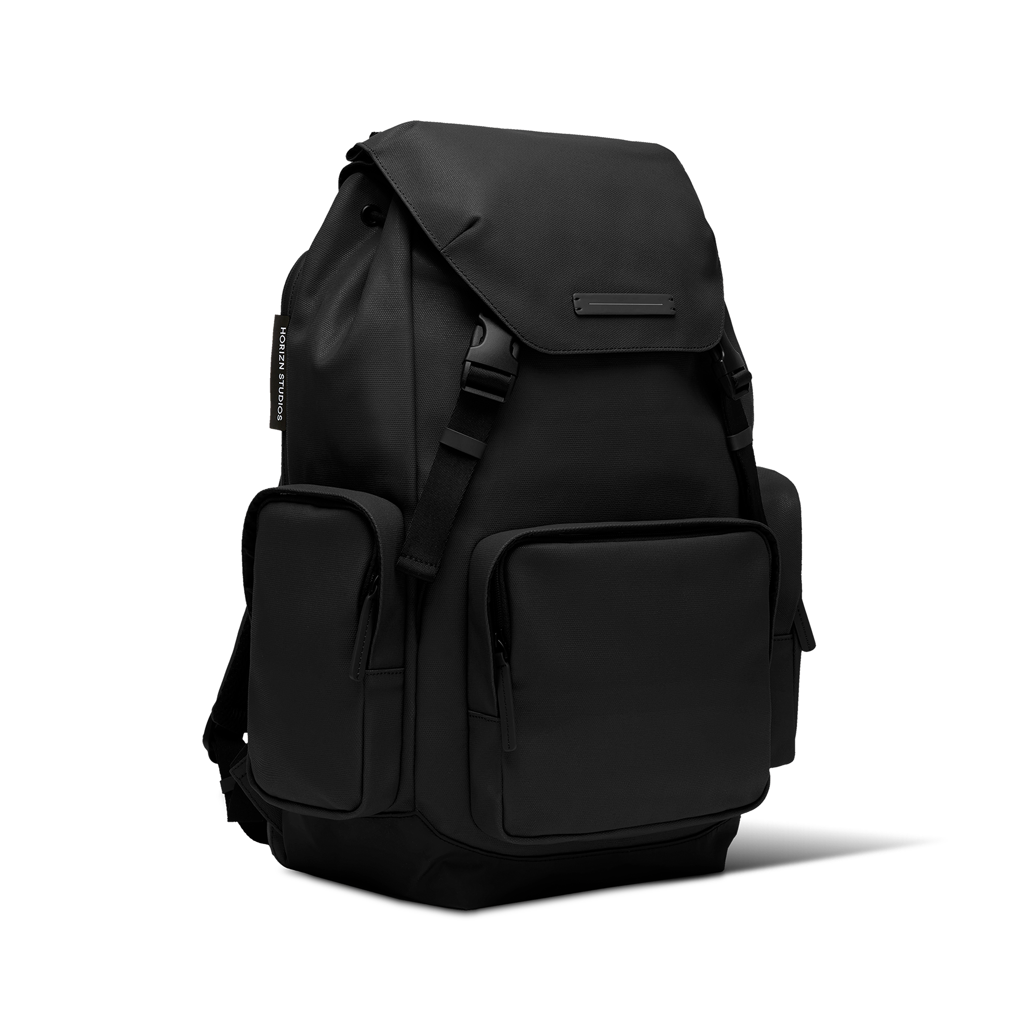horizn-studios-sofo-backpack-travel-all-black-gewachstes-canvas image 2