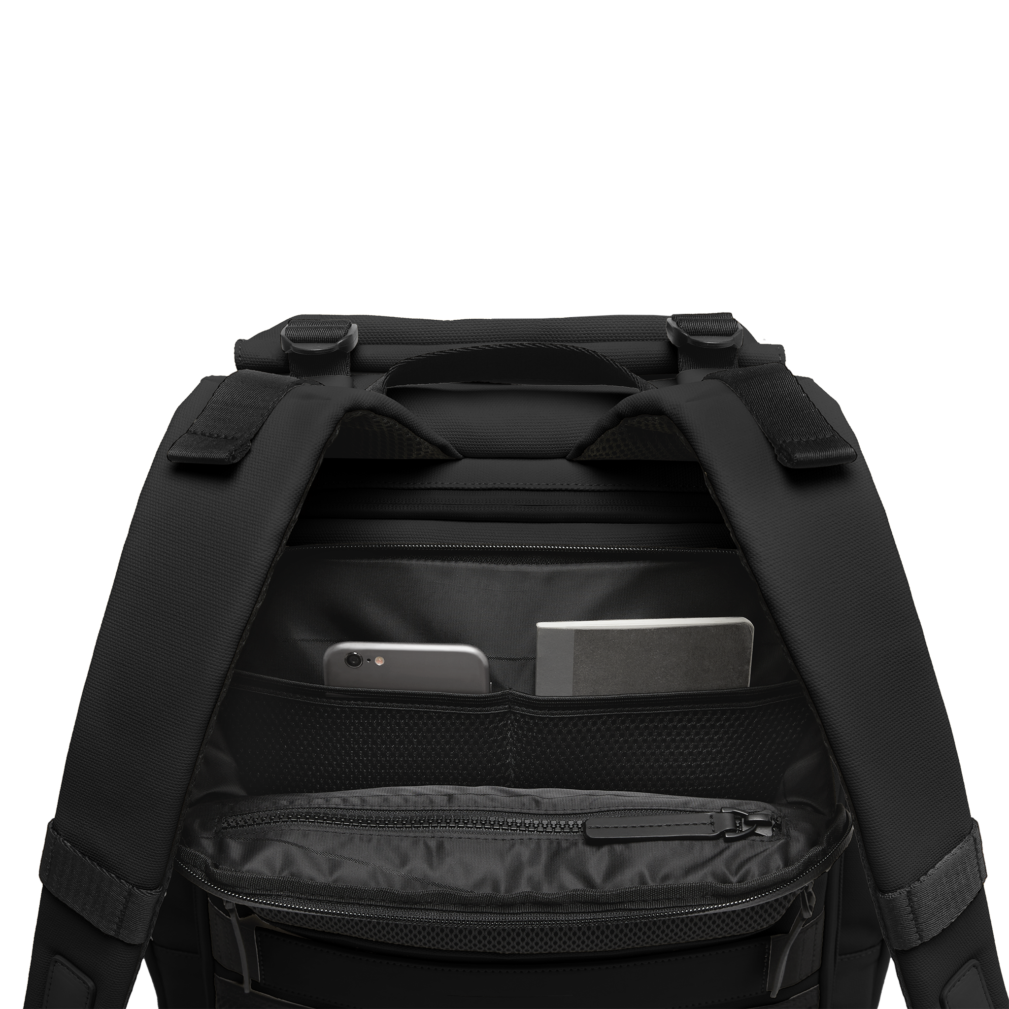 horizn-studios-sofo-backpack-travel-all-black-gewachstes-canvas image 4