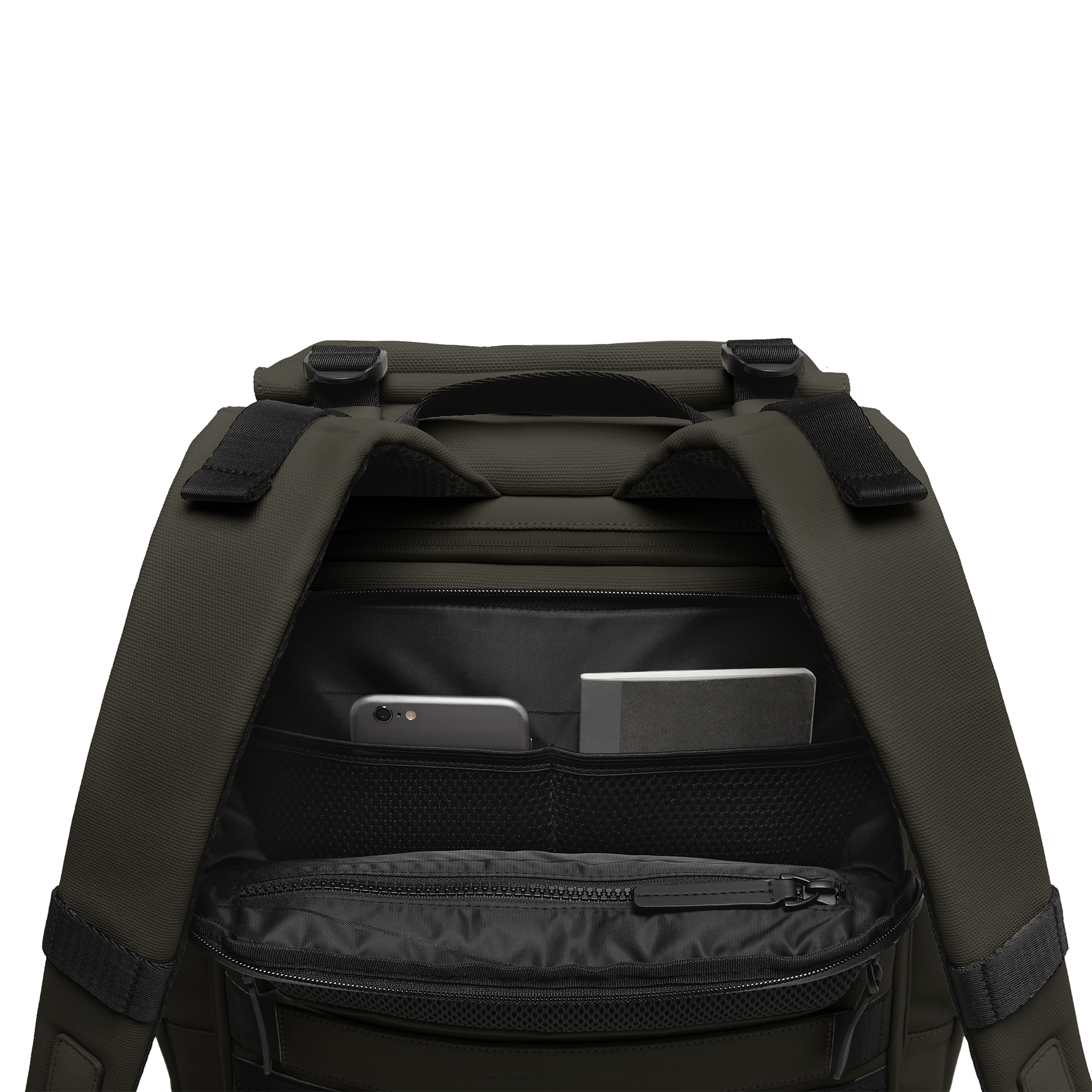 horizn-studios-sofo-backpack-travel-dark-olive-gewachstes-canvas image 4