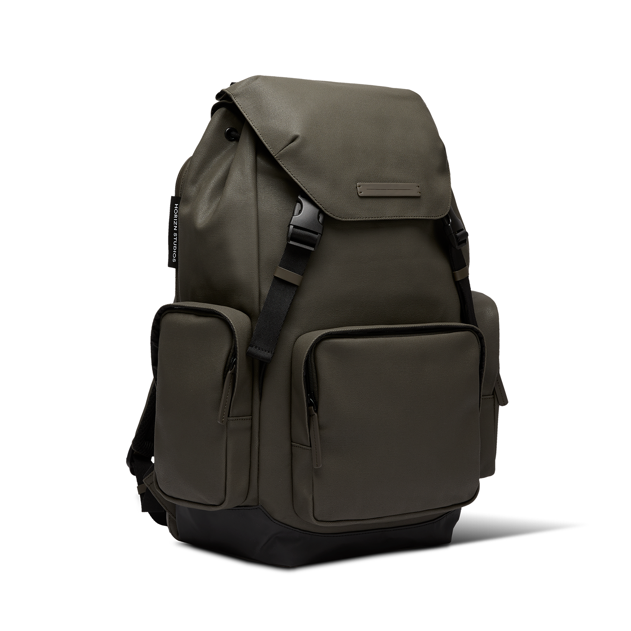 horizn-studios-sofo-backpack-travel-dark-olive-gewachstes-canvas image 2