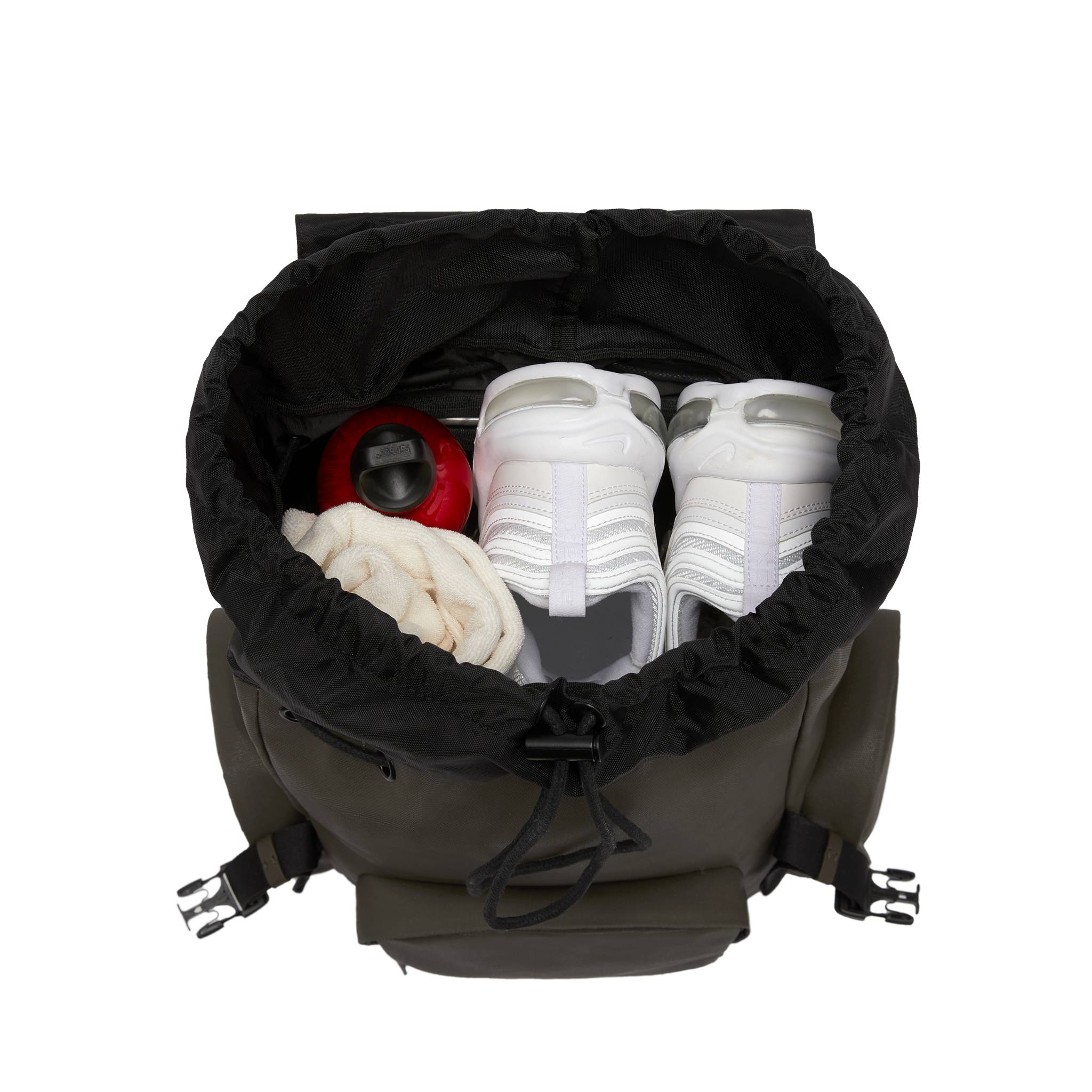horizn-studios-sofo-backpack-travel-dark-olive-gewachstes-canvas image 7