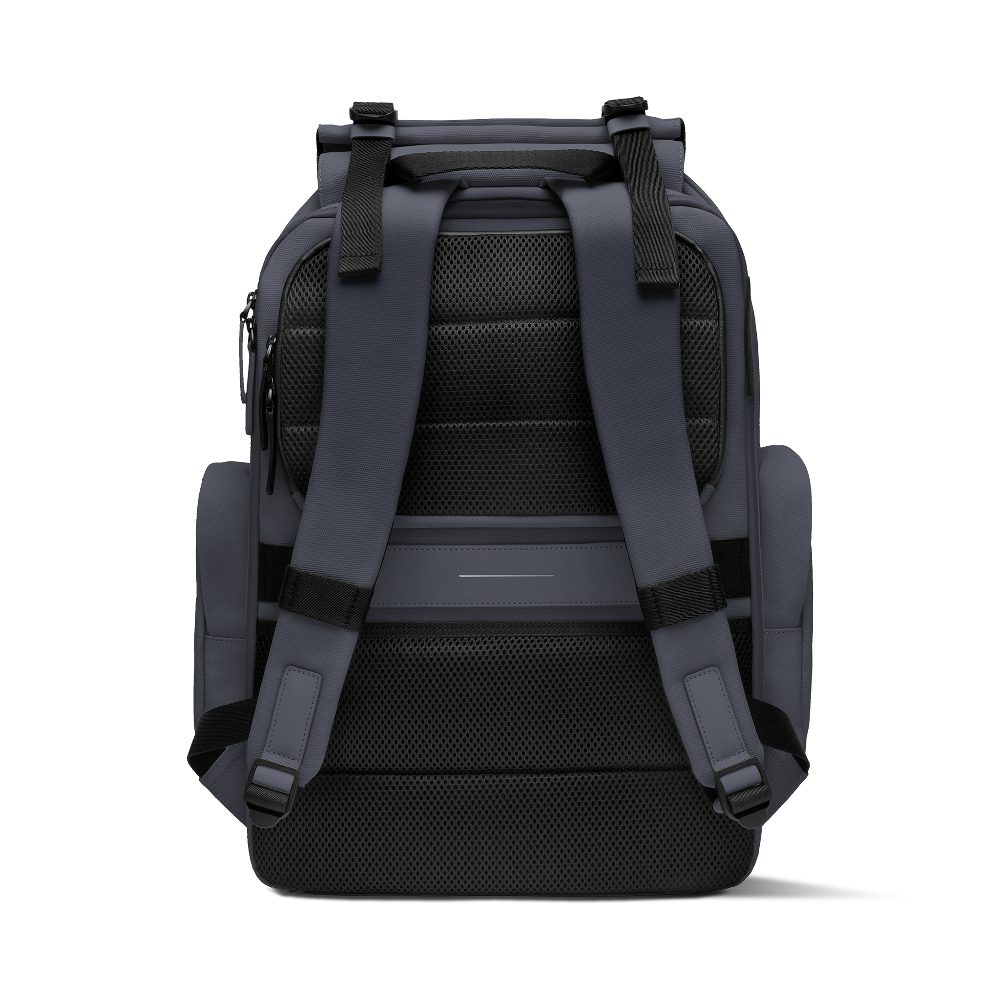 horizn-studios-sofo-backpack-travel-night-blue-waxed-canvas-rucksack-aus-recycel image 3