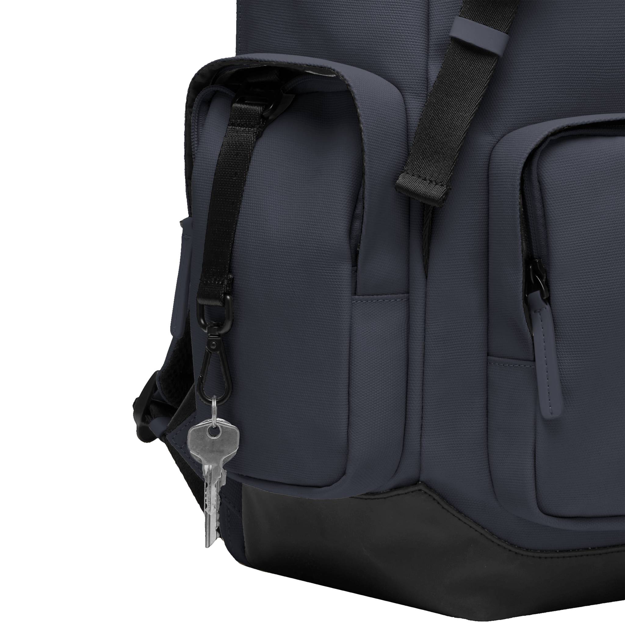 horizn-studios-sofo-backpack-travel-night-blue-waxed-canvas-rucksack-aus-recycel image 6
