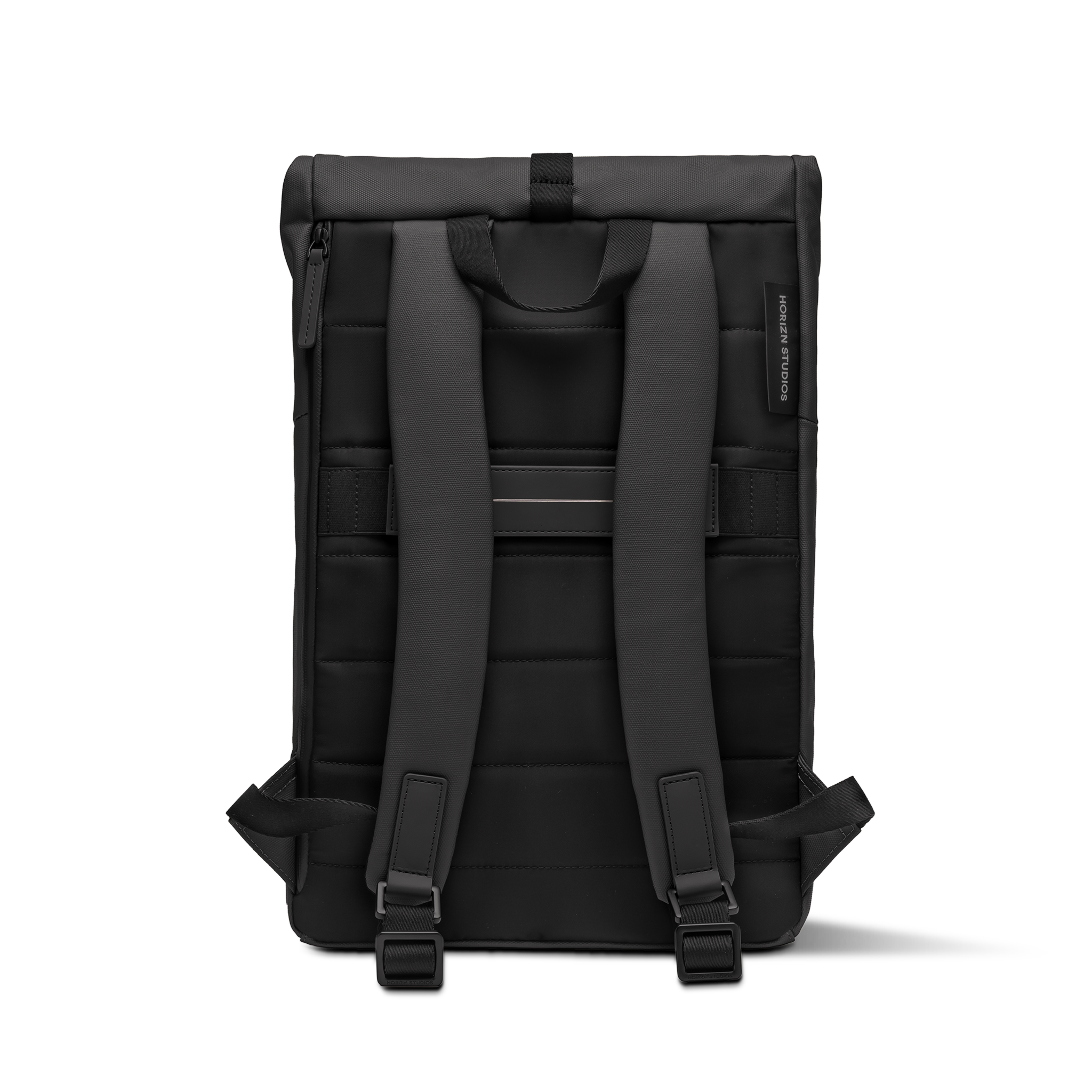 horizn-studios-sofo-rolltop-backpack-x-all-black-rolltop-rucksack-aus-gewachstem image 3